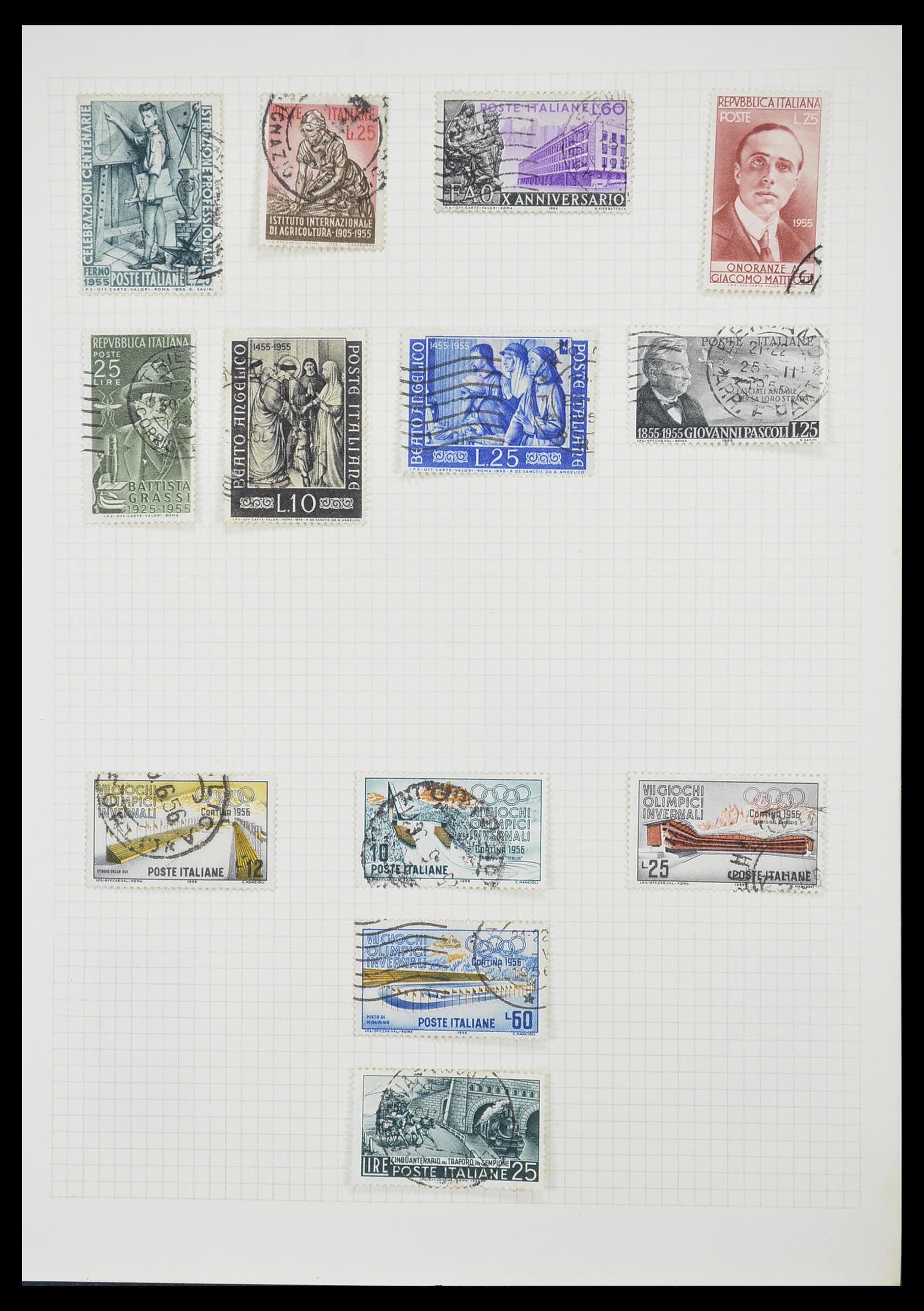 33428 084 - Postzegelverzameling 33428 Italië en Staten 1850-2005.