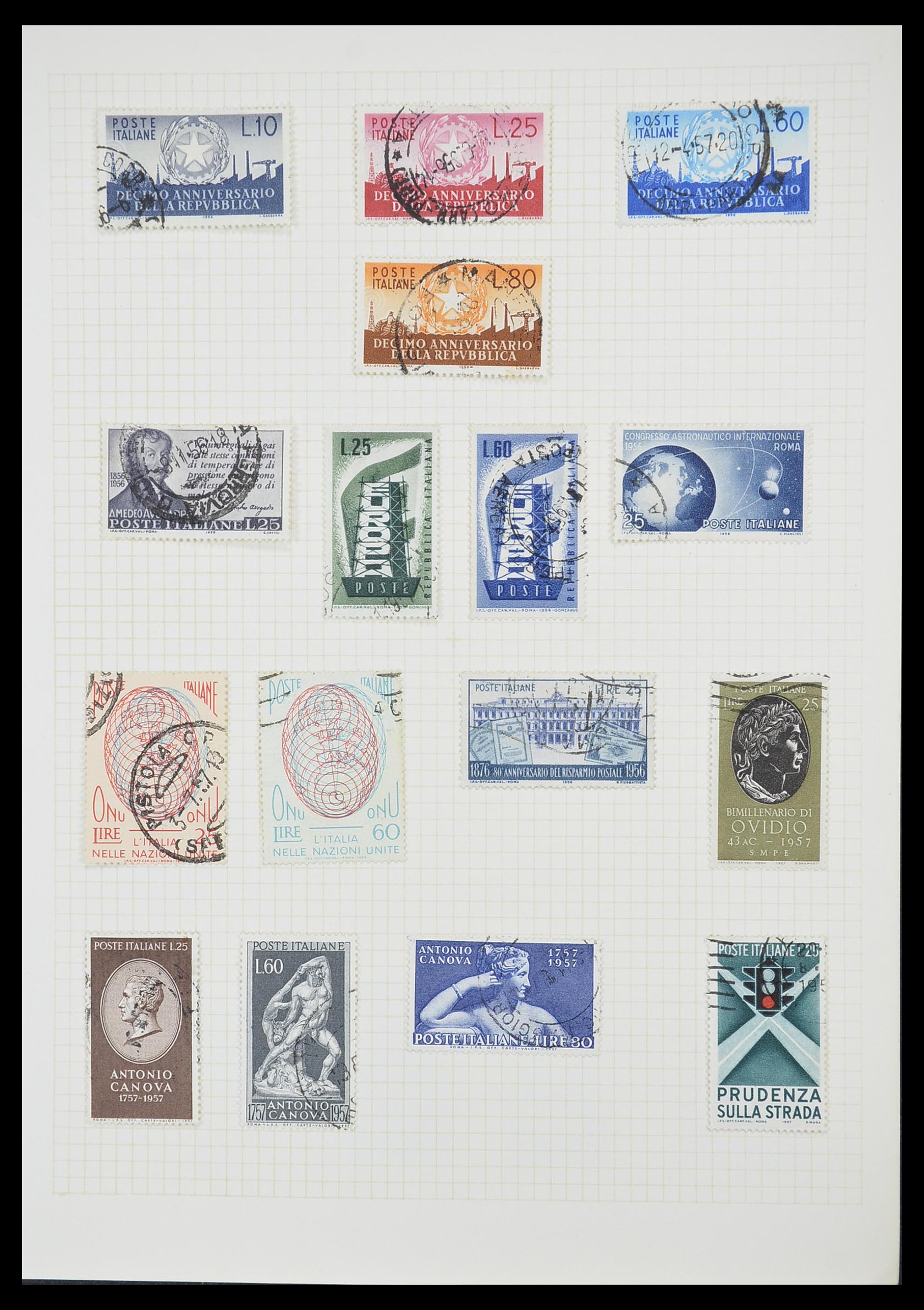 33428 086 - Postzegelverzameling 33428 Italië en Staten 1850-2005.