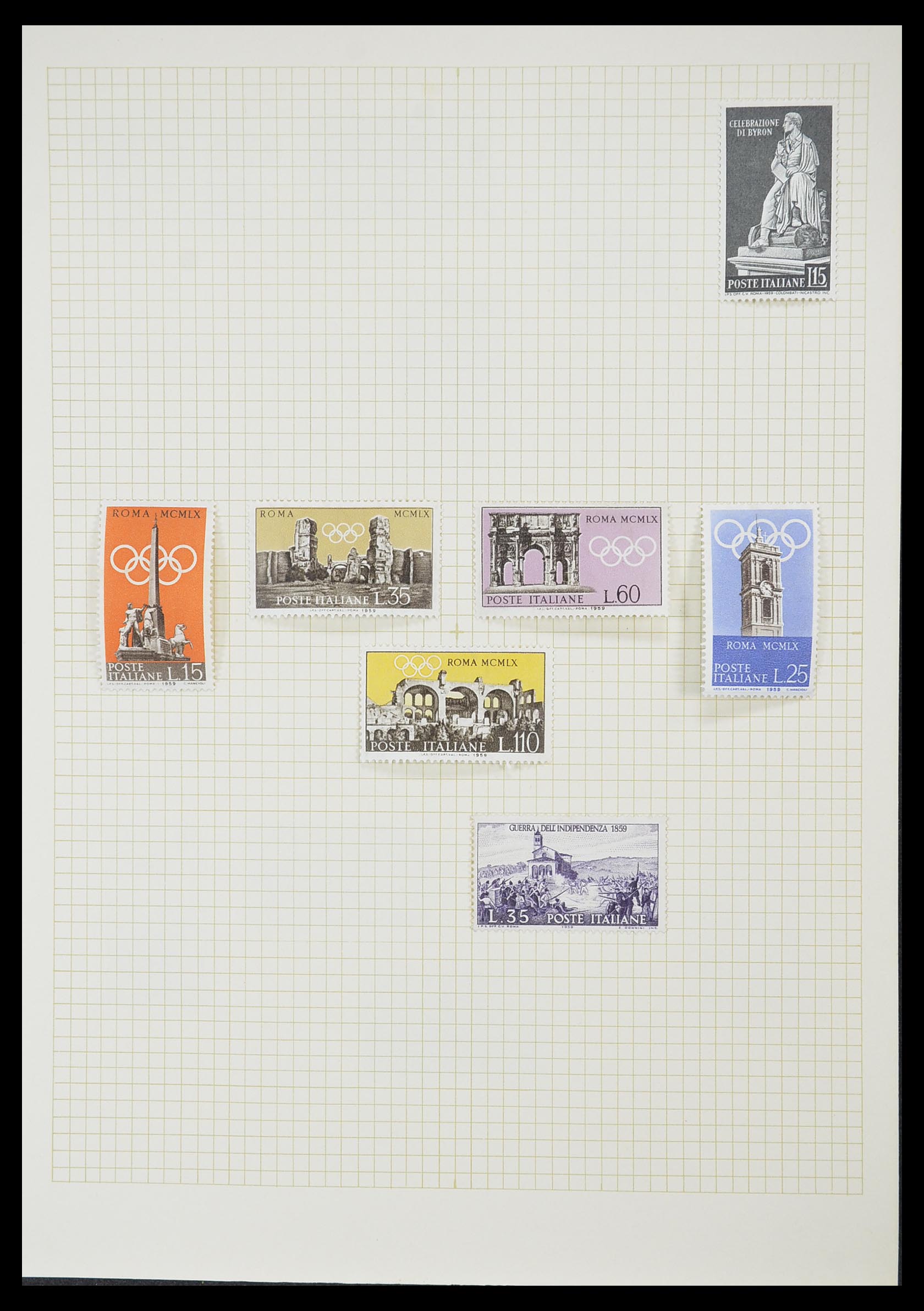 33428 091 - Postzegelverzameling 33428 Italië en Staten 1850-2005.