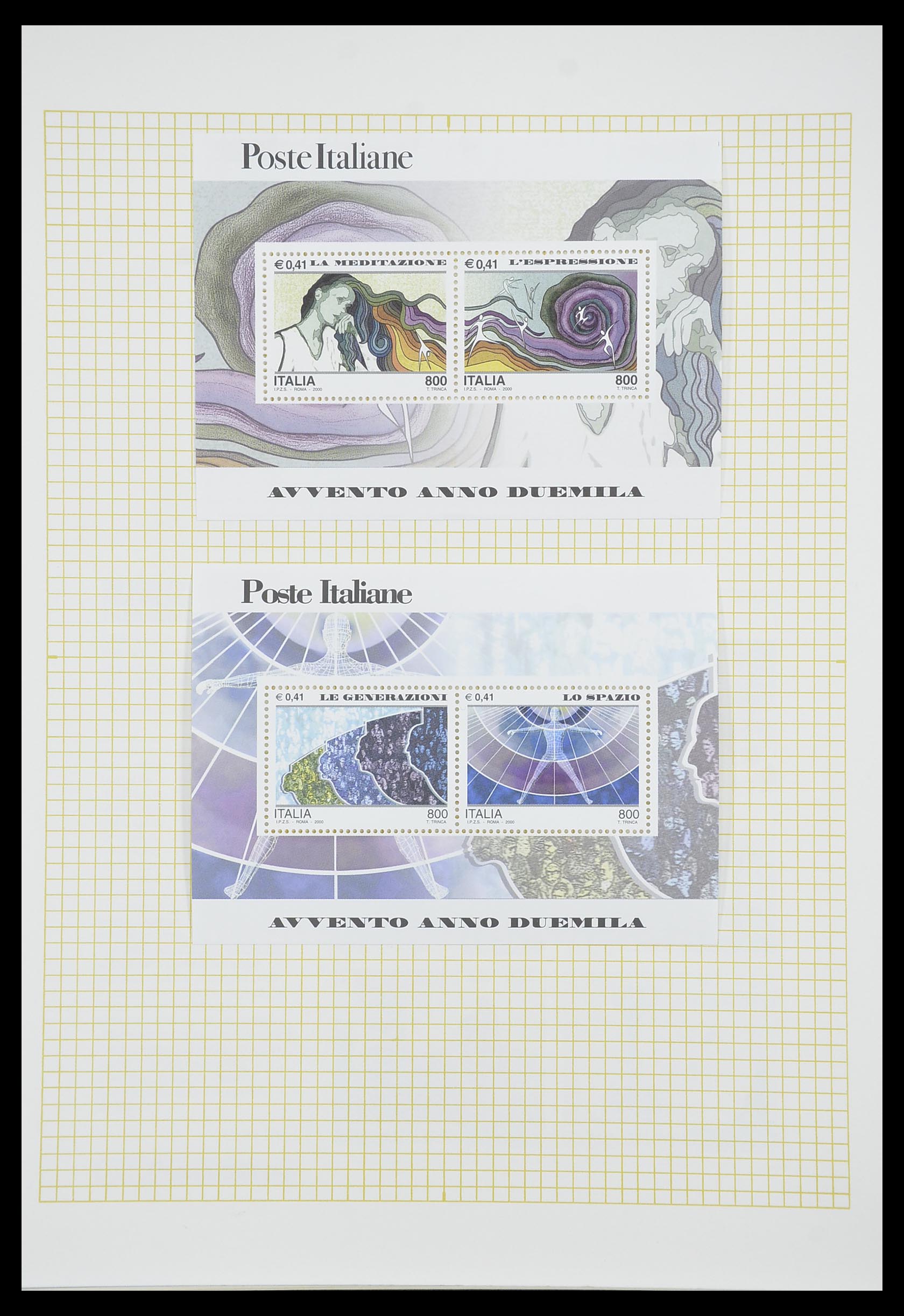 33428 307 - Postzegelverzameling 33428 Italië en Staten 1850-2005.