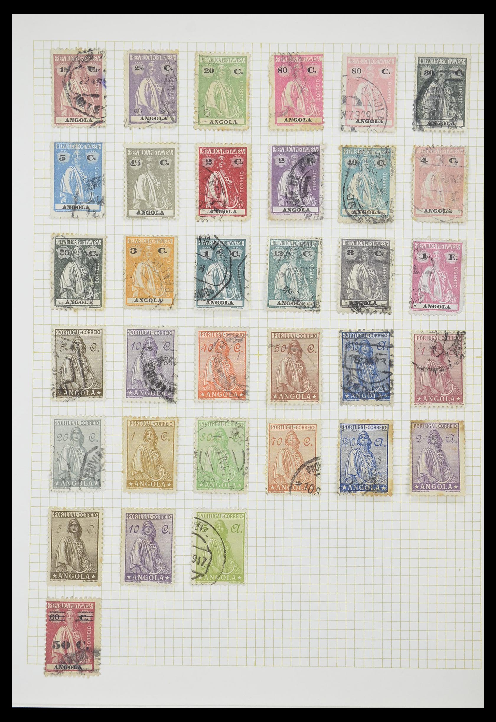 33429 004 - Postzegelverzameling 33429 Portugese koloniën 1868-1960.