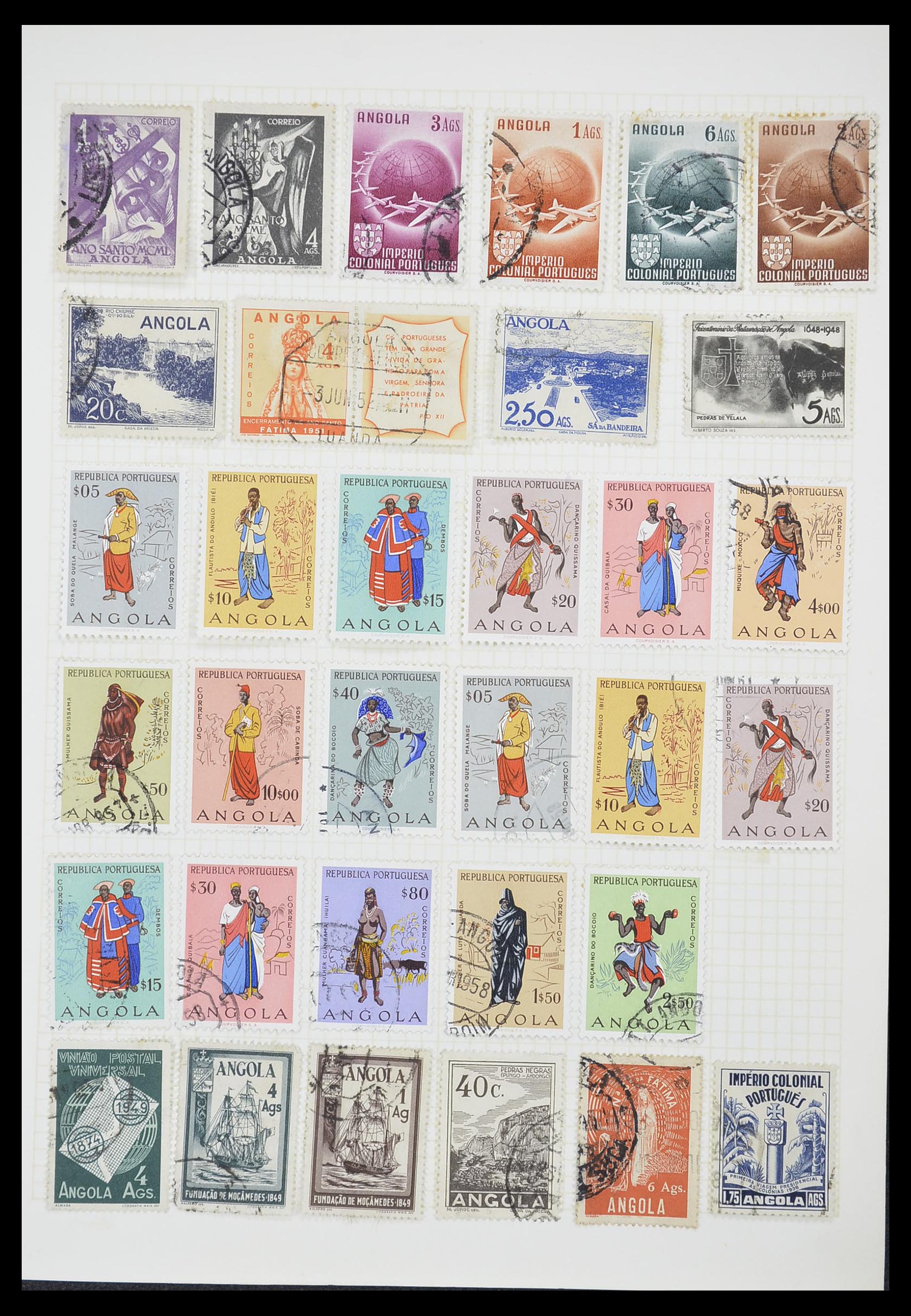 33429 006 - Postzegelverzameling 33429 Portugese koloniën 1868-1960.