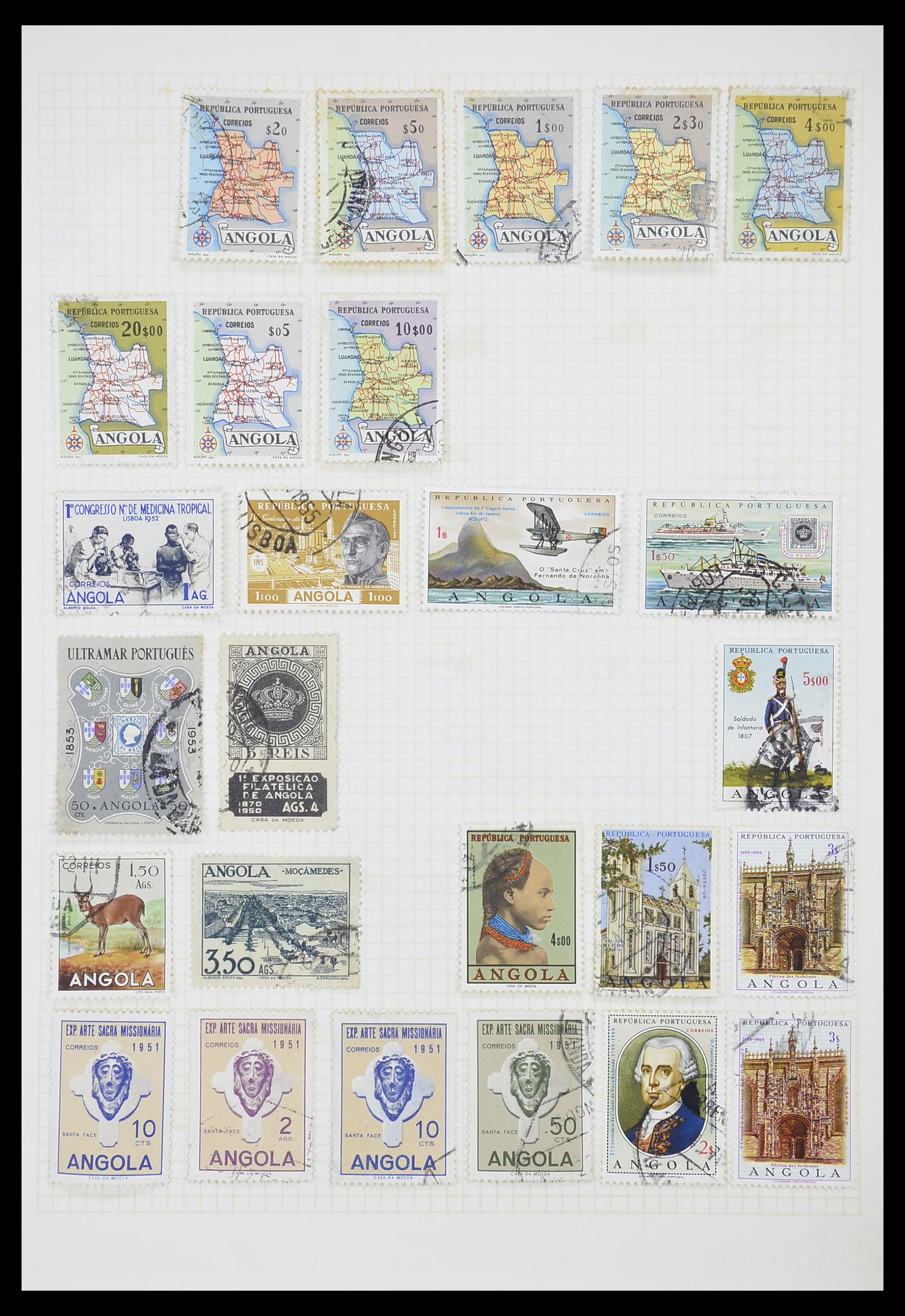 33429 008 - Postzegelverzameling 33429 Portugese koloniën 1868-1960.