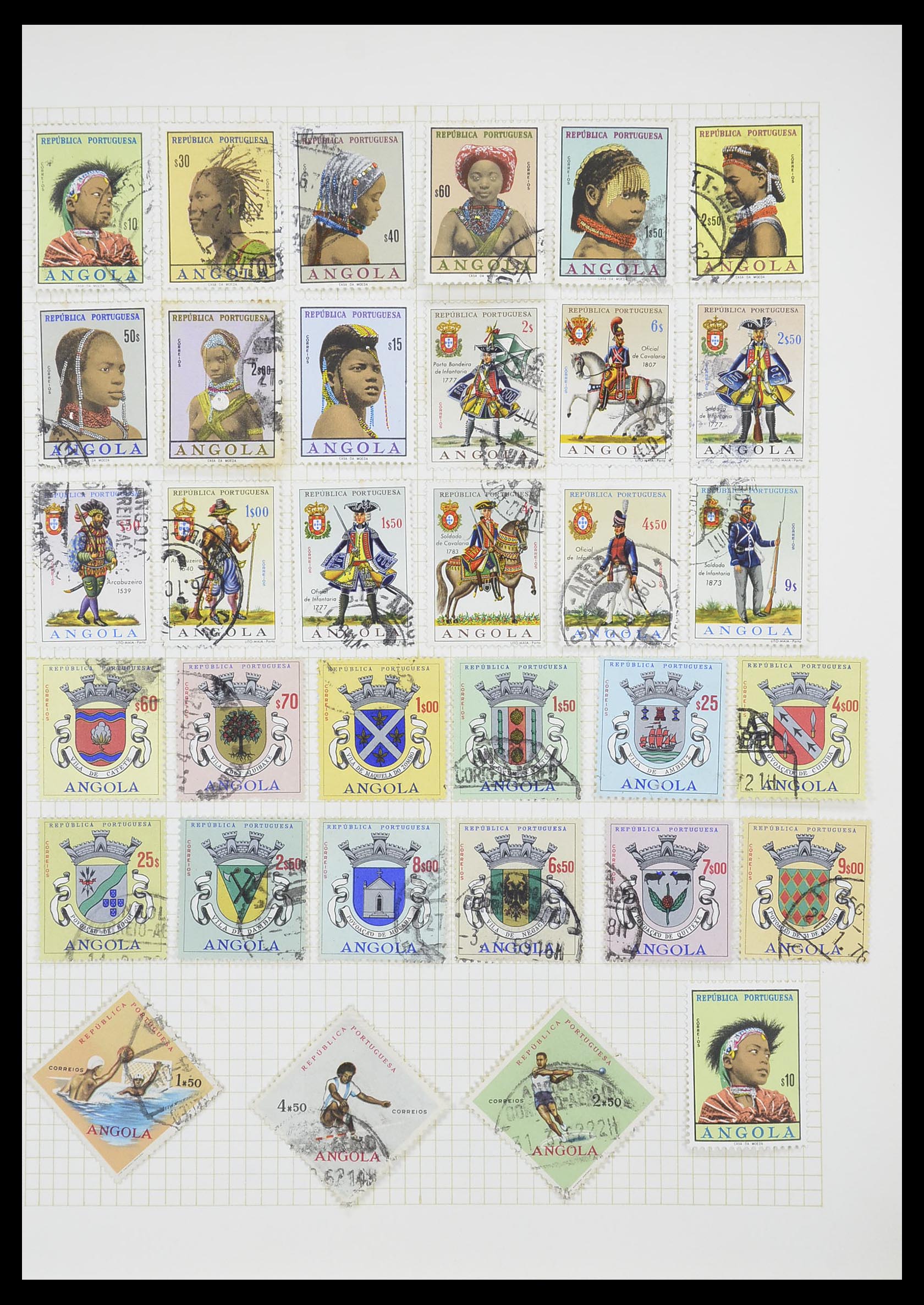 33429 009 - Postzegelverzameling 33429 Portugese koloniën 1868-1960.