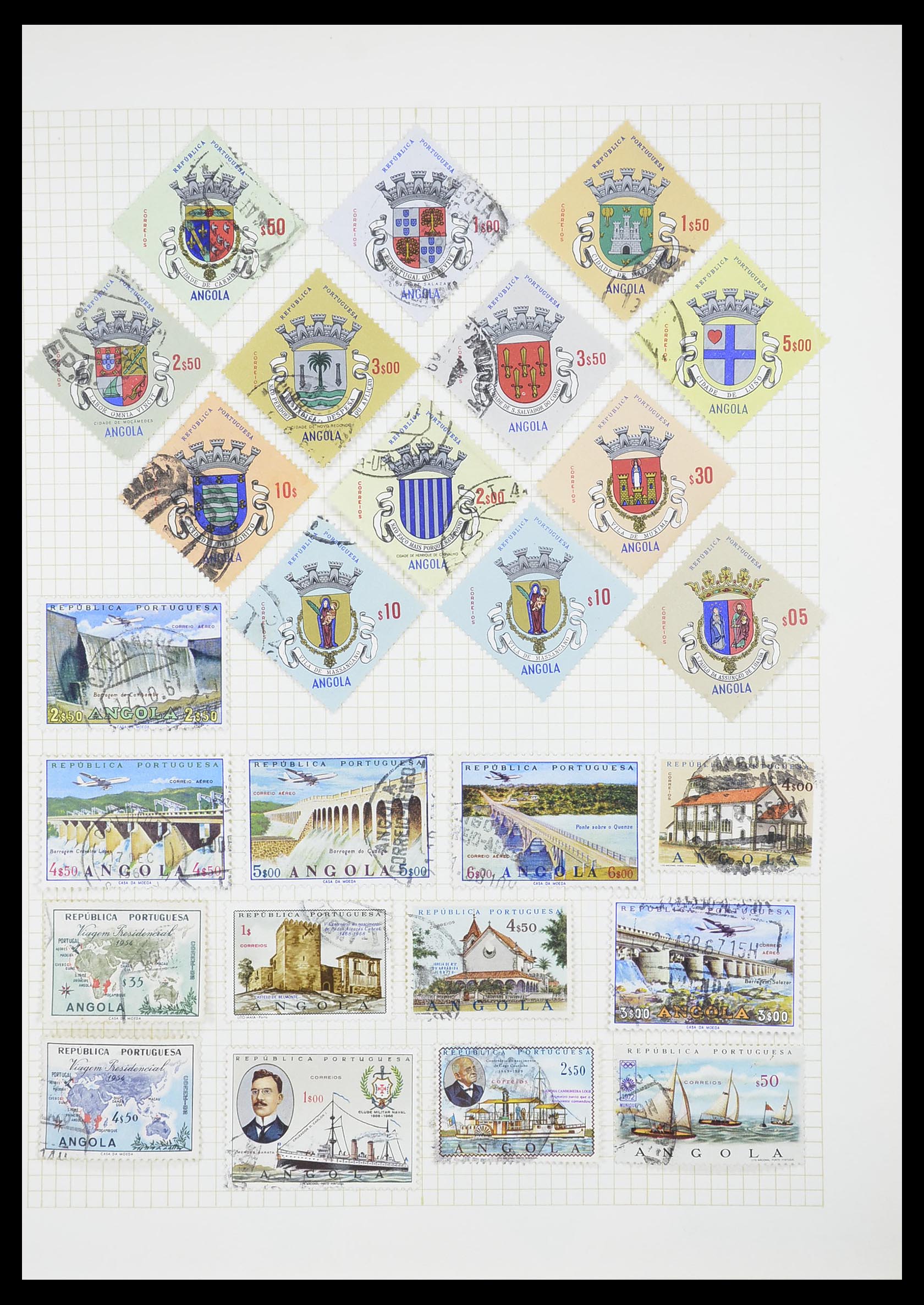 33429 010 - Postzegelverzameling 33429 Portugese koloniën 1868-1960.