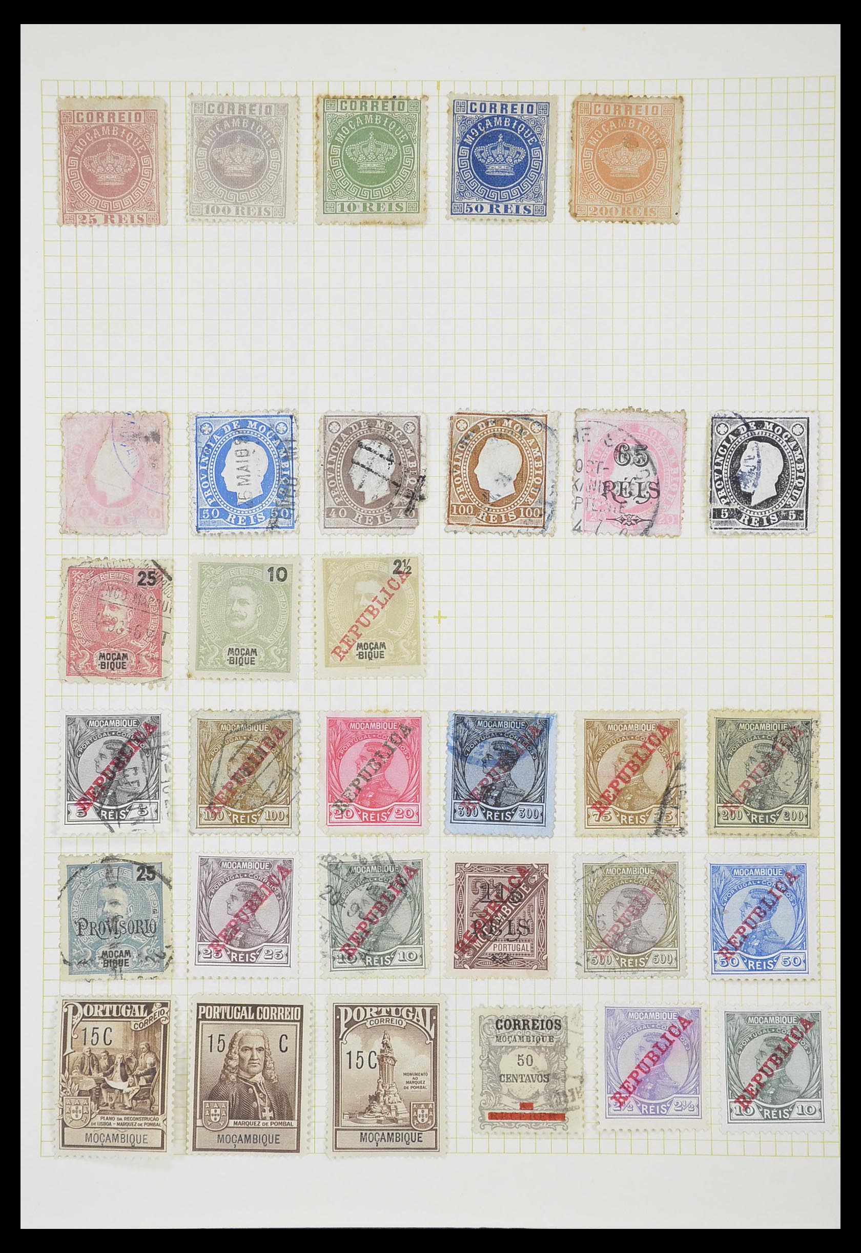 33429 047 - Postzegelverzameling 33429 Portugese koloniën 1868-1960.