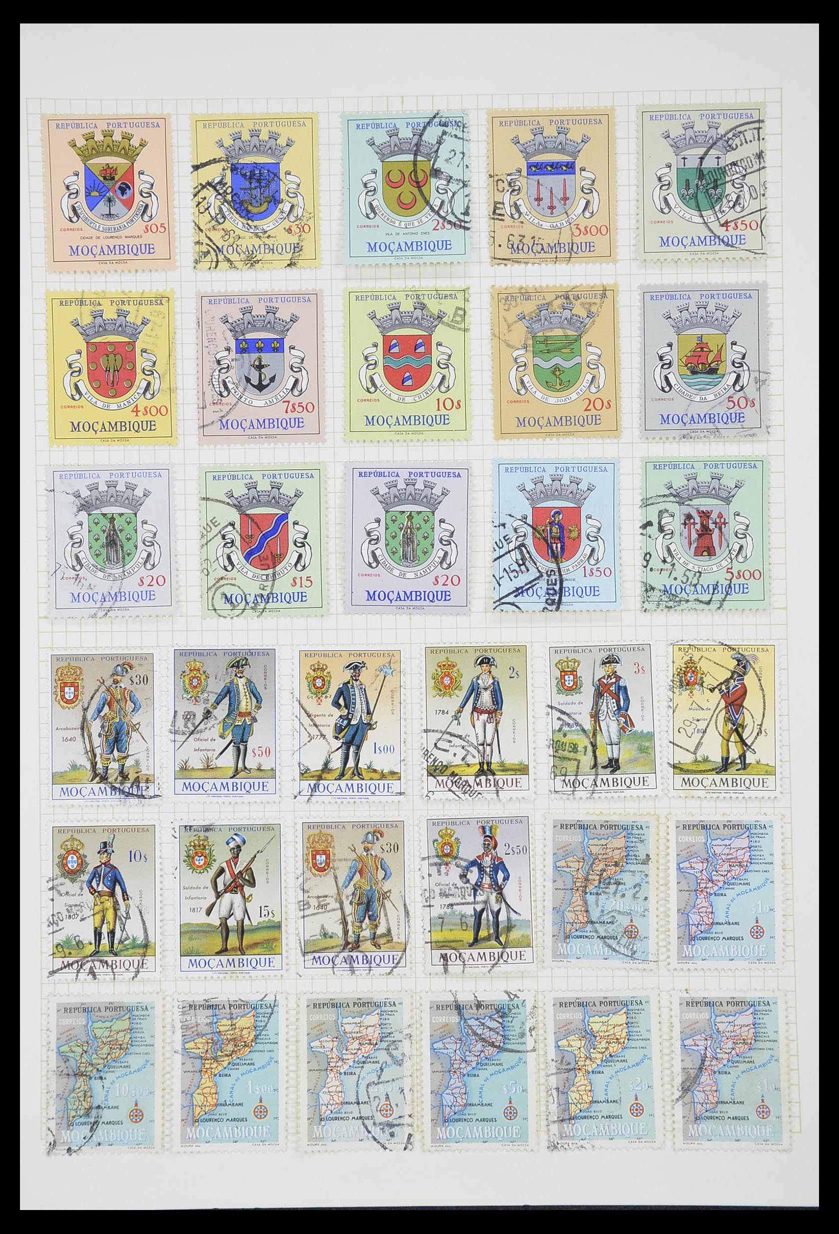 33429 055 - Postzegelverzameling 33429 Portugese koloniën 1868-1960.