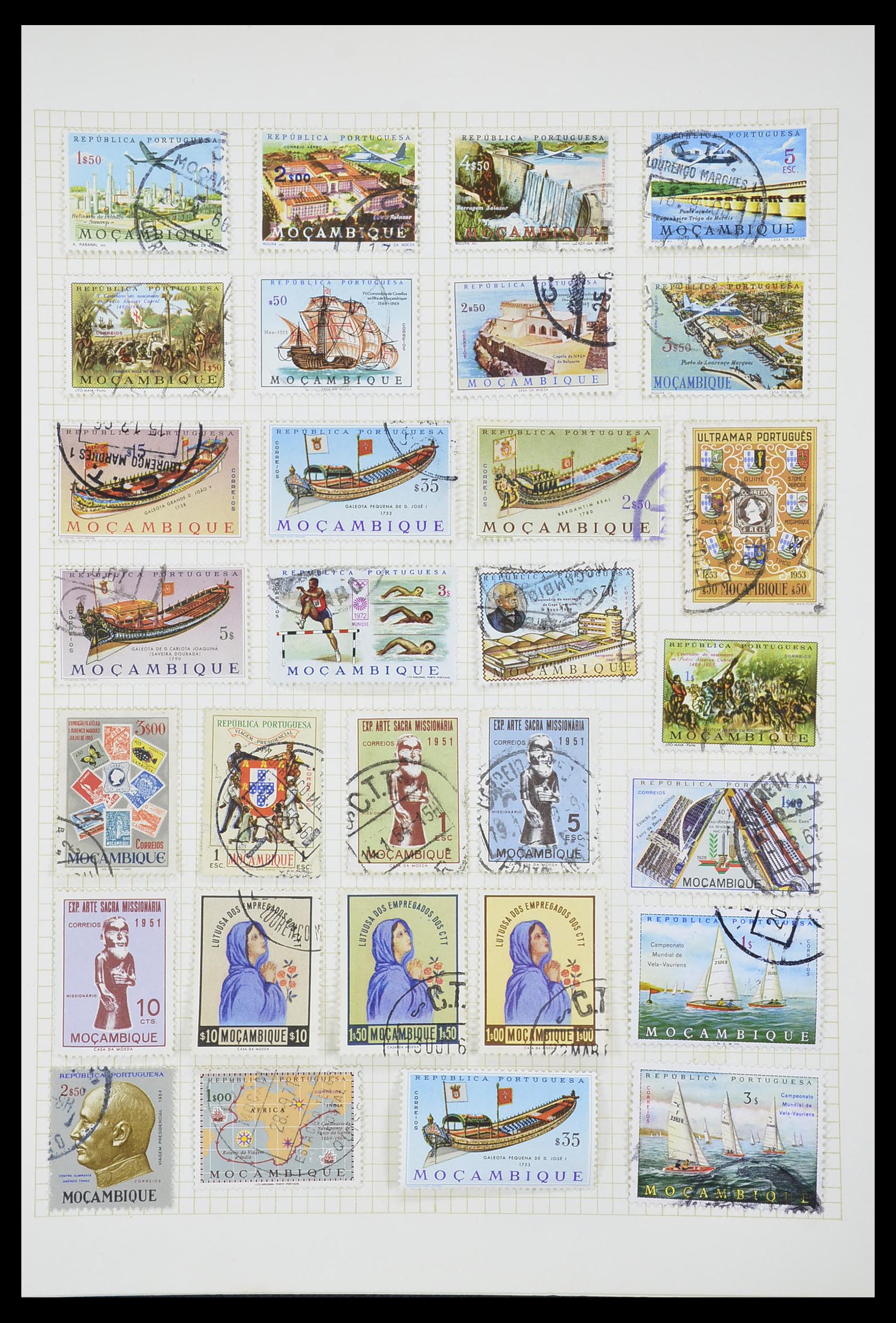 33429 057 - Postzegelverzameling 33429 Portugese koloniën 1868-1960.
