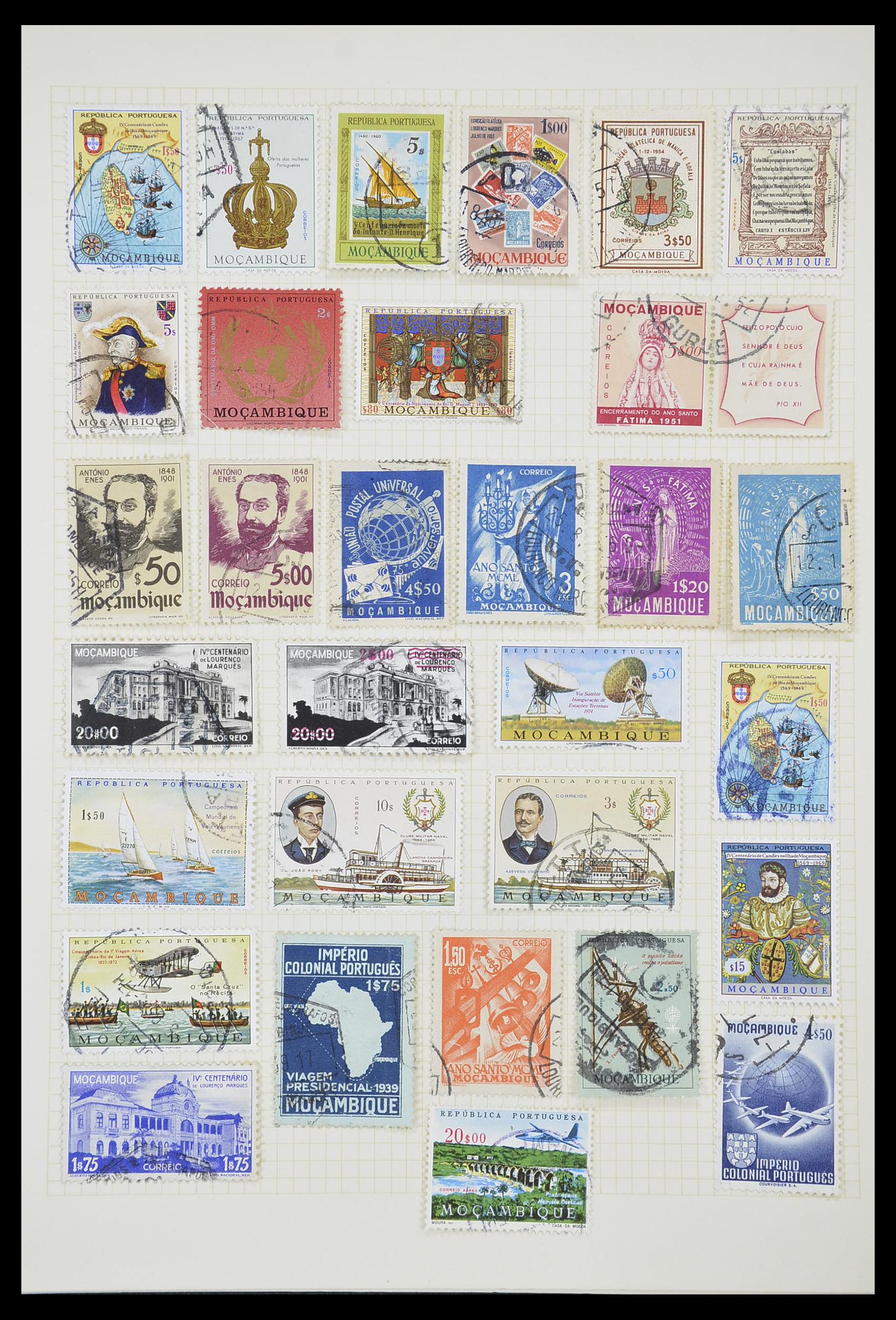33429 058 - Postzegelverzameling 33429 Portugese koloniën 1868-1960.