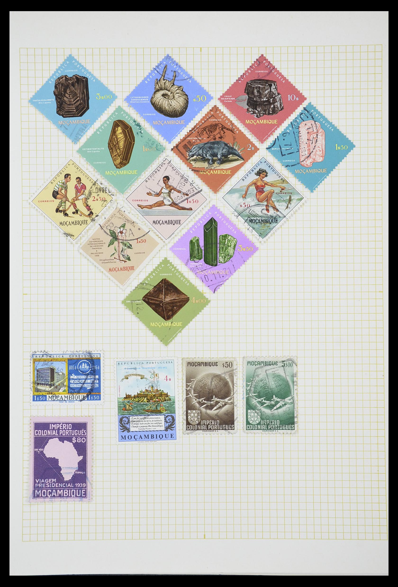 33429 059 - Postzegelverzameling 33429 Portugese koloniën 1868-1960.