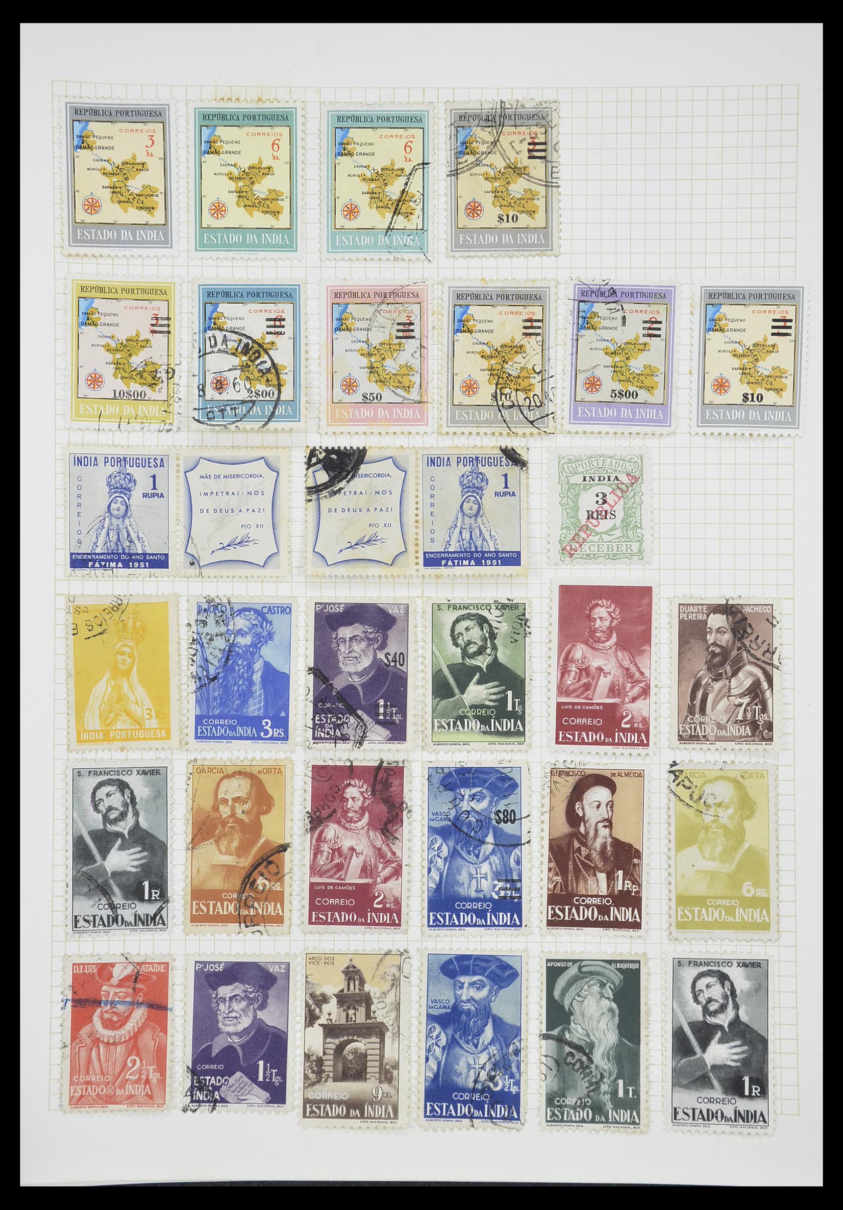 33429 084 - Stamp collection 33429 Portugese colonies 1868-1960.