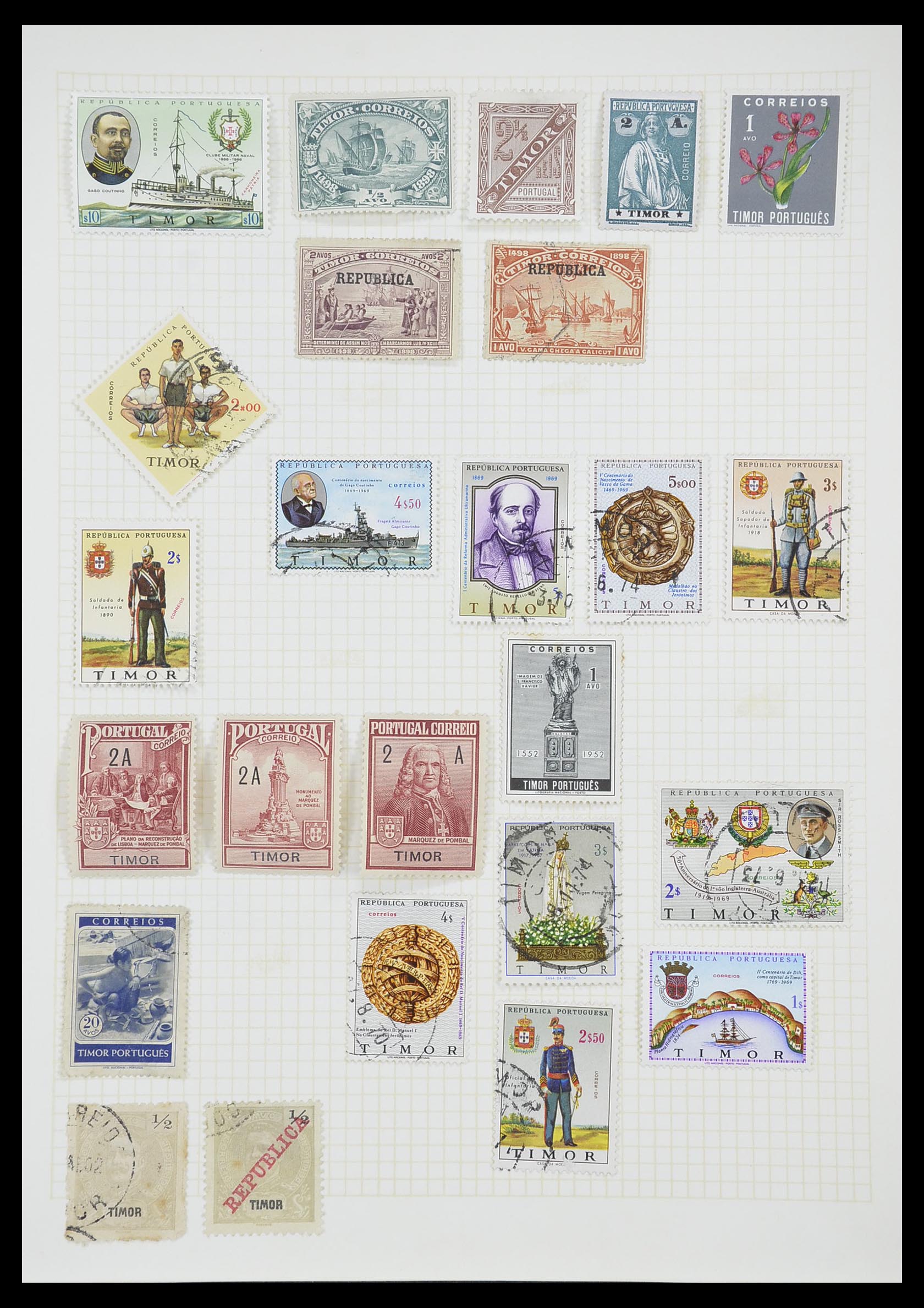 33429 090 - Stamp collection 33429 Portugese colonies 1868-1960.