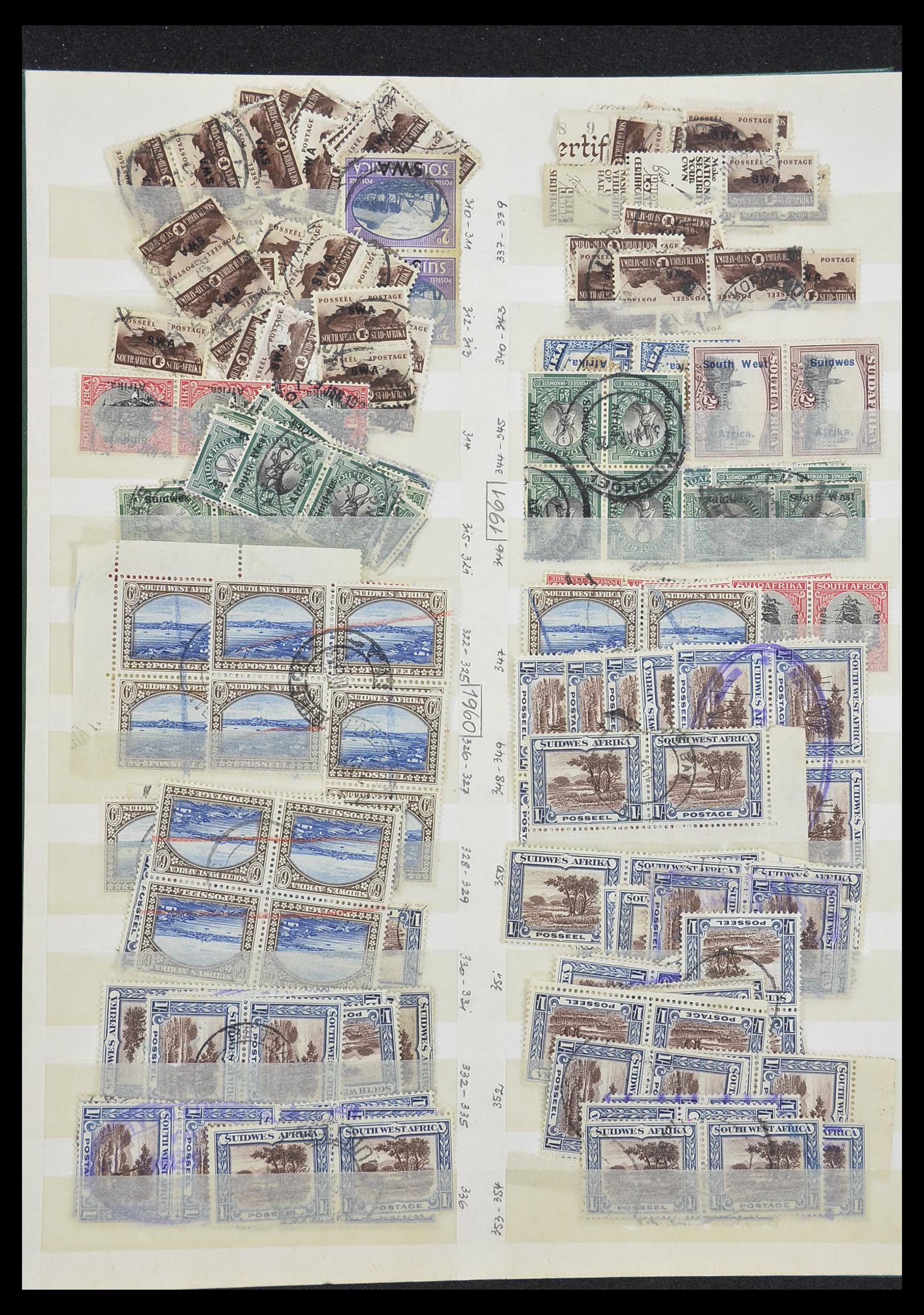 33431 006 - Stamp collection 33431 South West Africa 1930-1960.