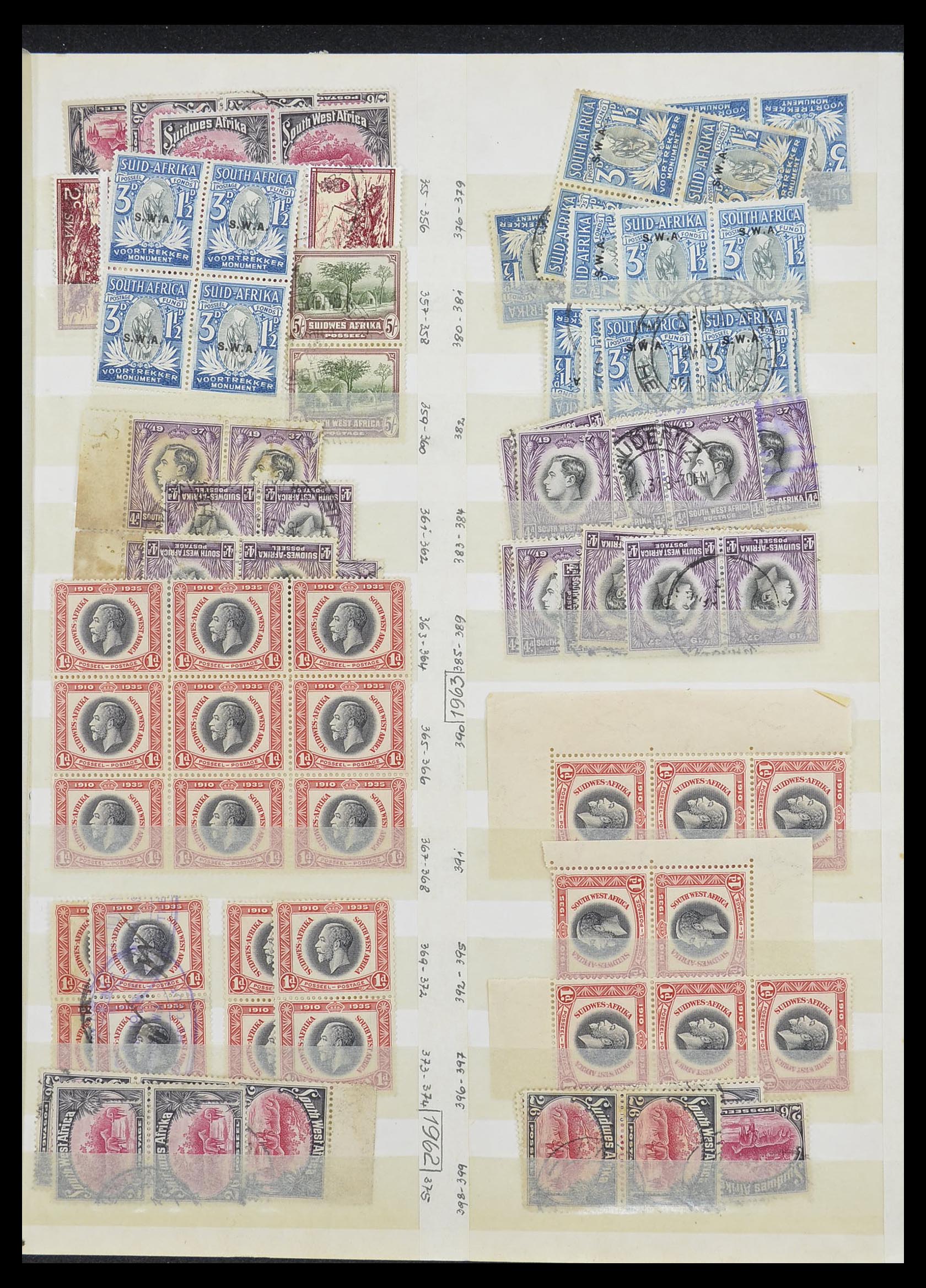 33431 007 - Postzegelverzameling 33431 Zuid West Afrika 1930-1960.