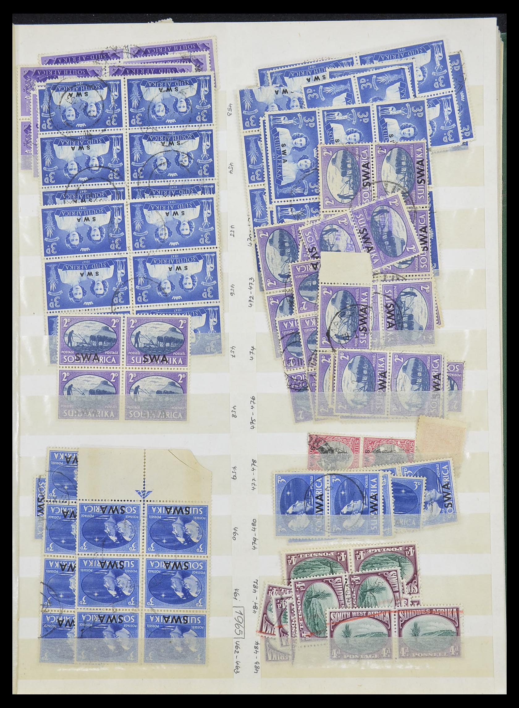 33431 009 - Postzegelverzameling 33431 Zuid West Afrika 1930-1960.