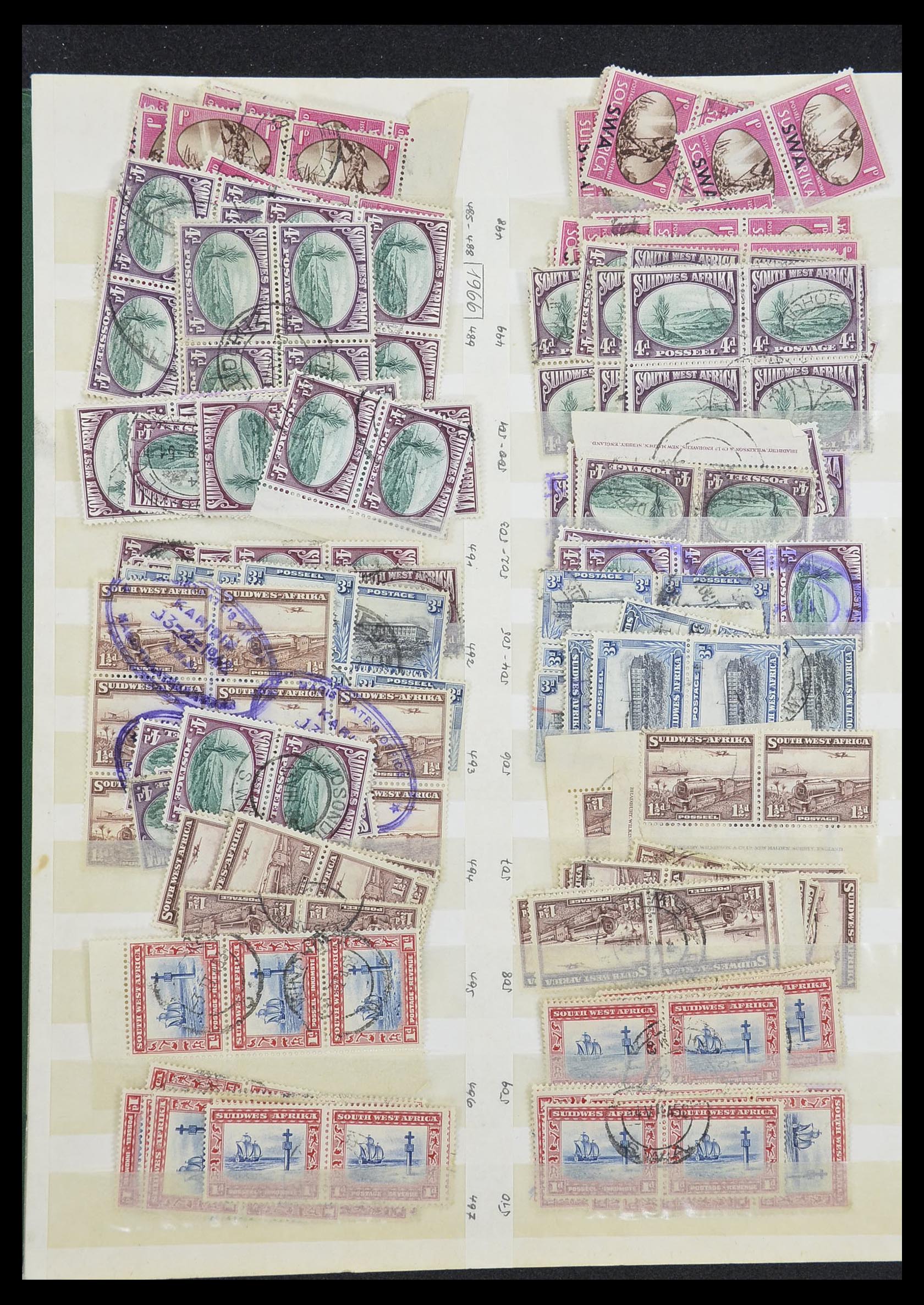 33431 010 - Stamp collection 33431 South West Africa 1930-1960.