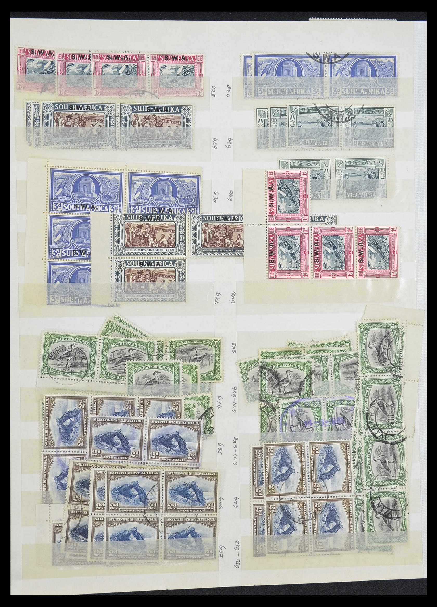 33431 014 - Postzegelverzameling 33431 Zuid West Afrika 1930-1960.