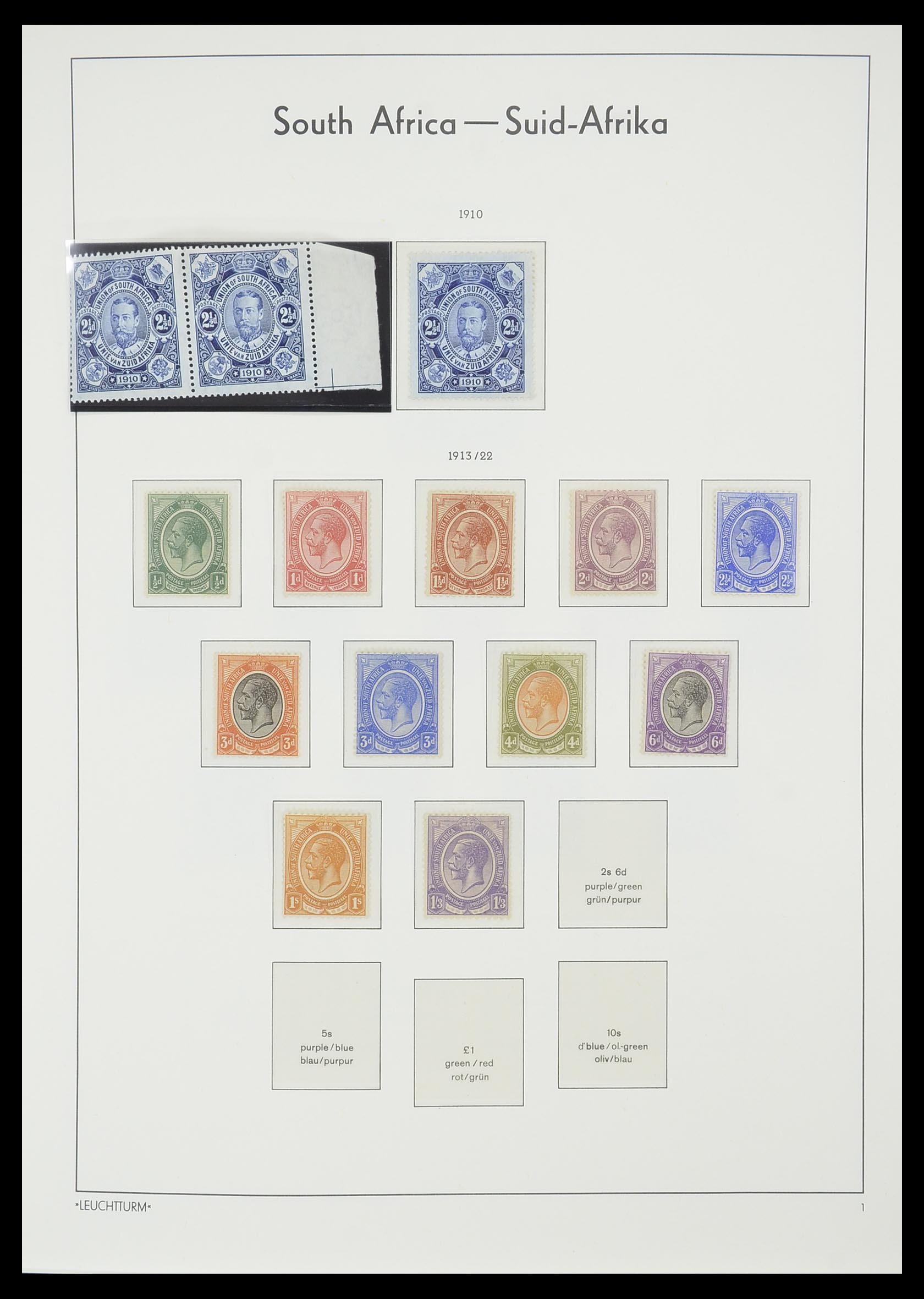 33432 001 - Postzegelverzameling 33432 Zuid Afrika 1910-2001.