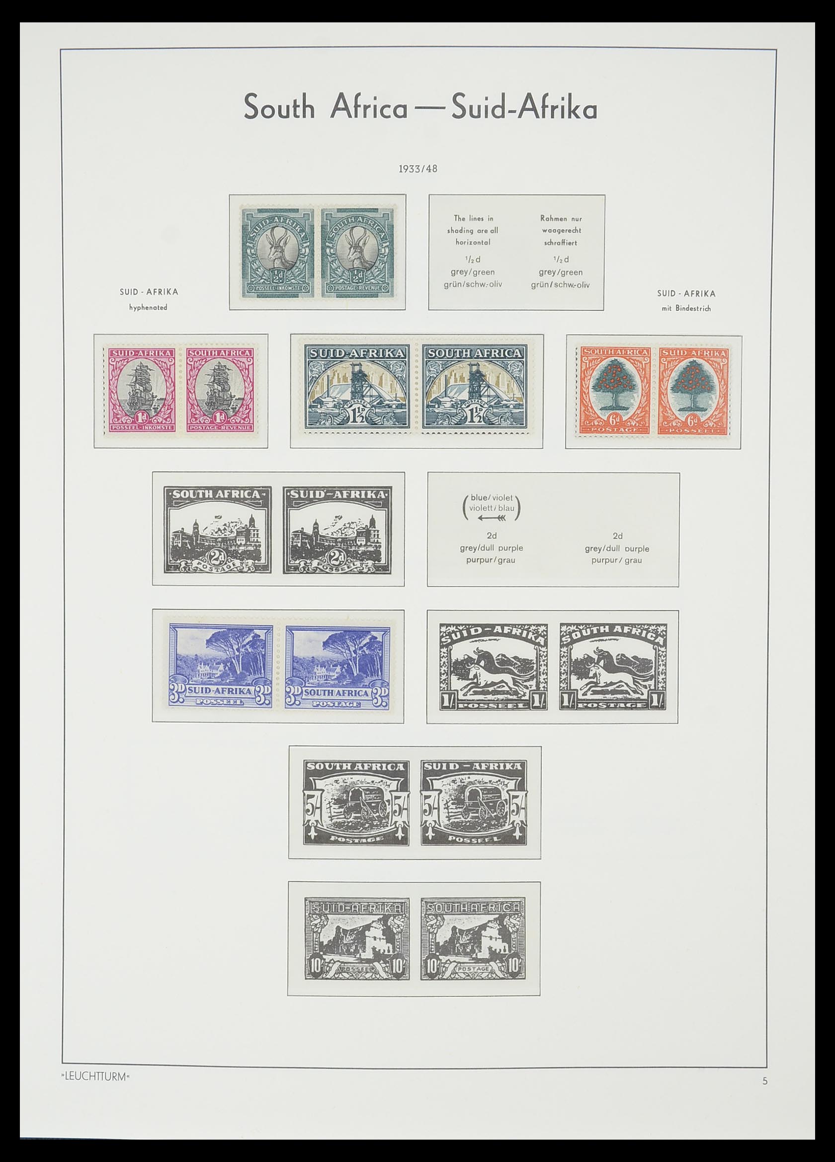 33432 009 - Postzegelverzameling 33432 Zuid Afrika 1910-2001.