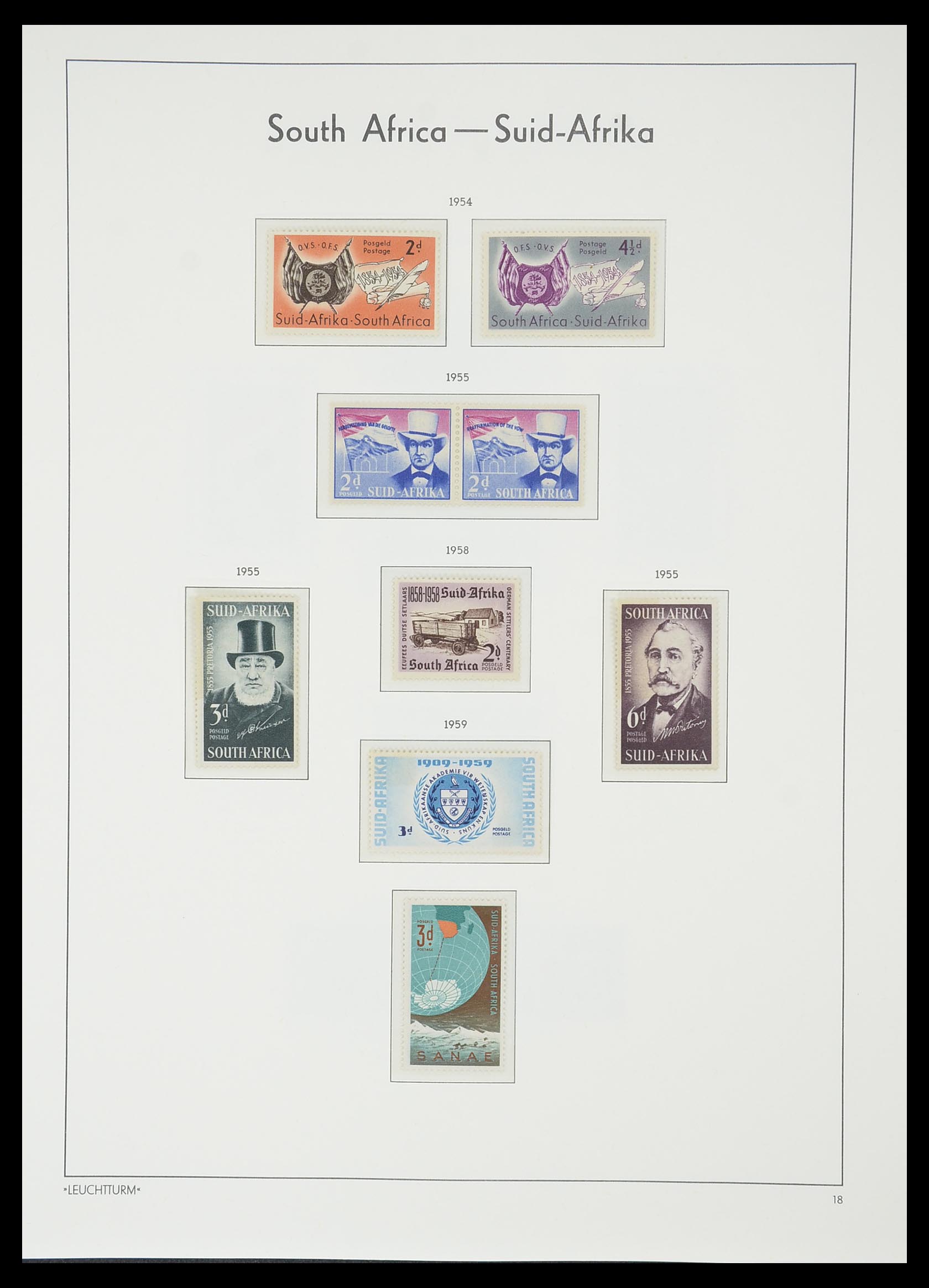 33432 025 - Postzegelverzameling 33432 Zuid Afrika 1910-2001.