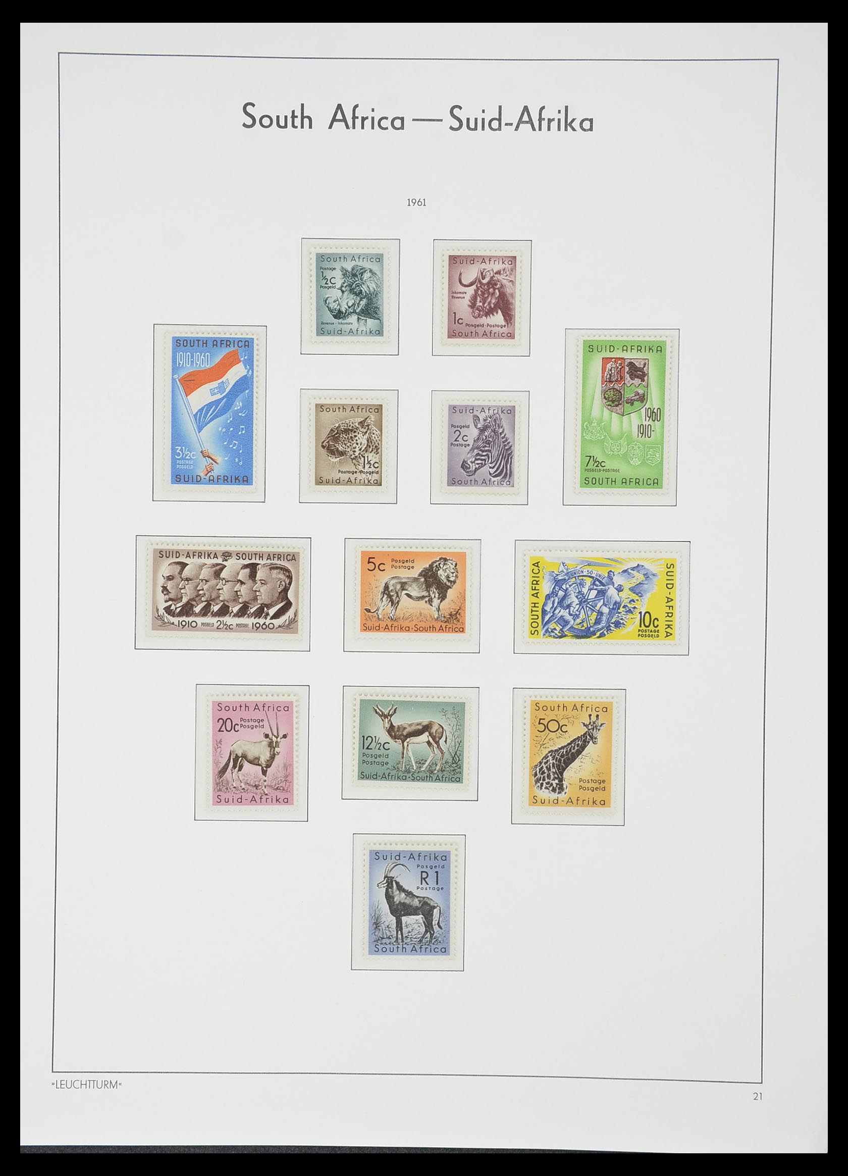 33432 028 - Postzegelverzameling 33432 Zuid Afrika 1910-2001.
