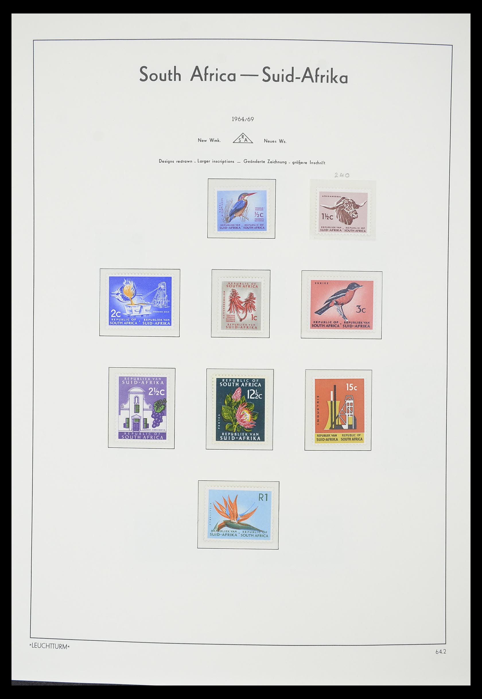 33432 033 - Postzegelverzameling 33432 Zuid Afrika 1910-2001.
