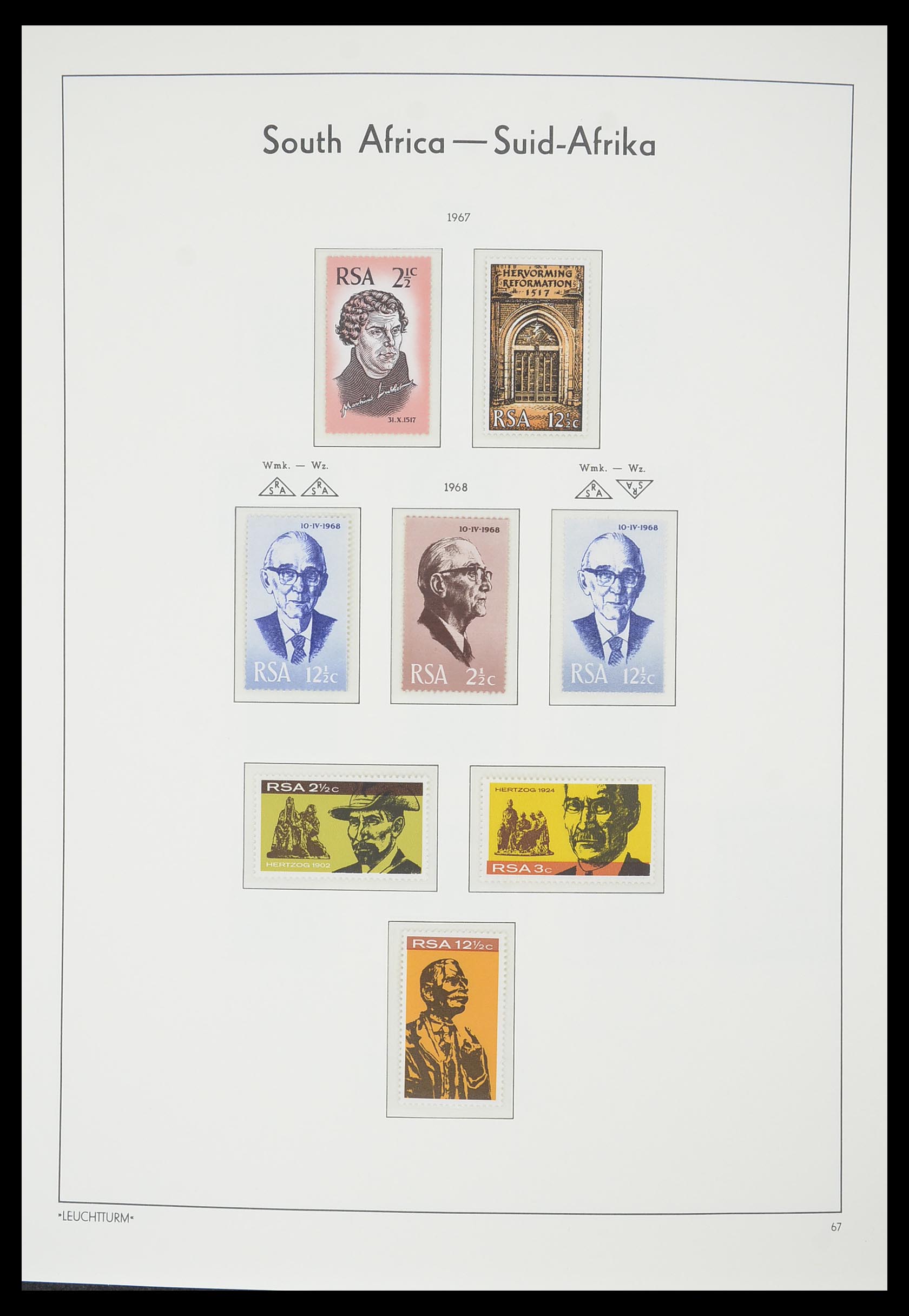 33432 036 - Postzegelverzameling 33432 Zuid Afrika 1910-2001.