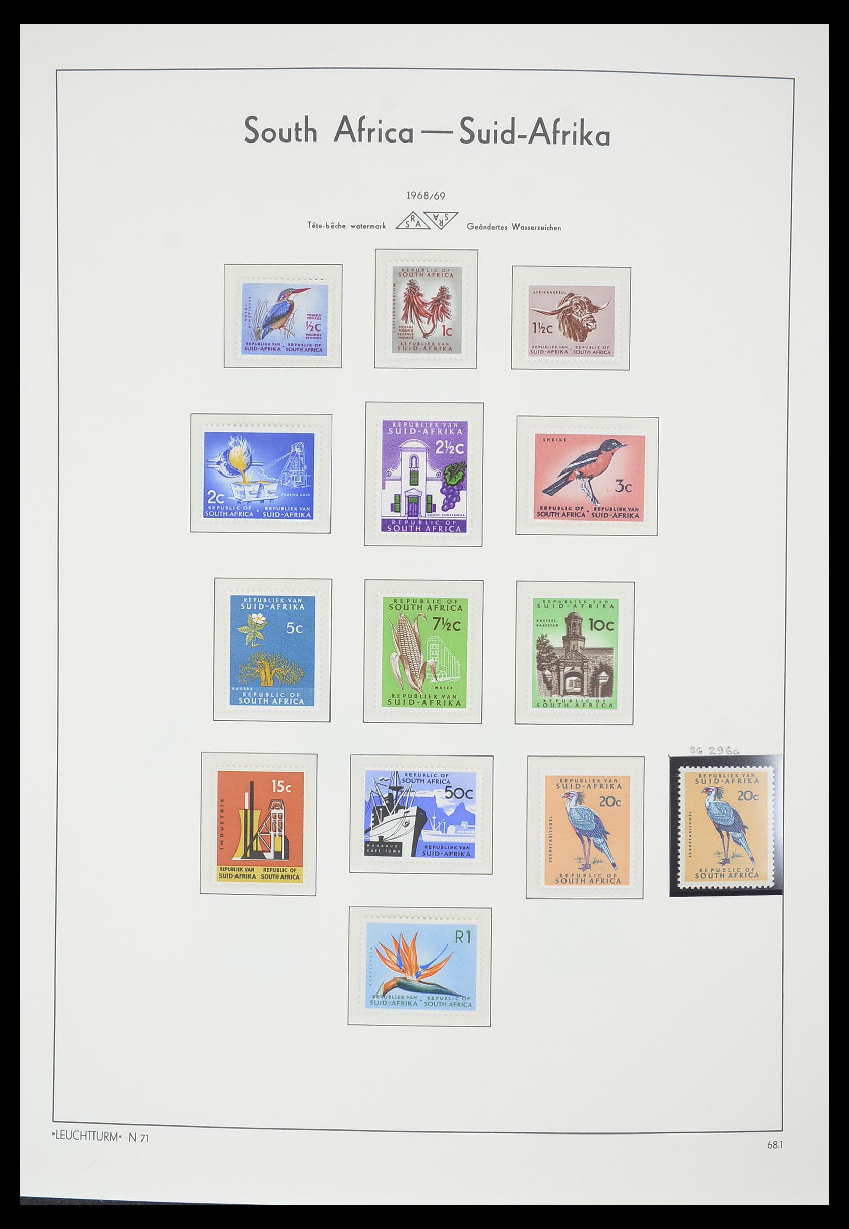 33432 037 - Postzegelverzameling 33432 Zuid Afrika 1910-2001.