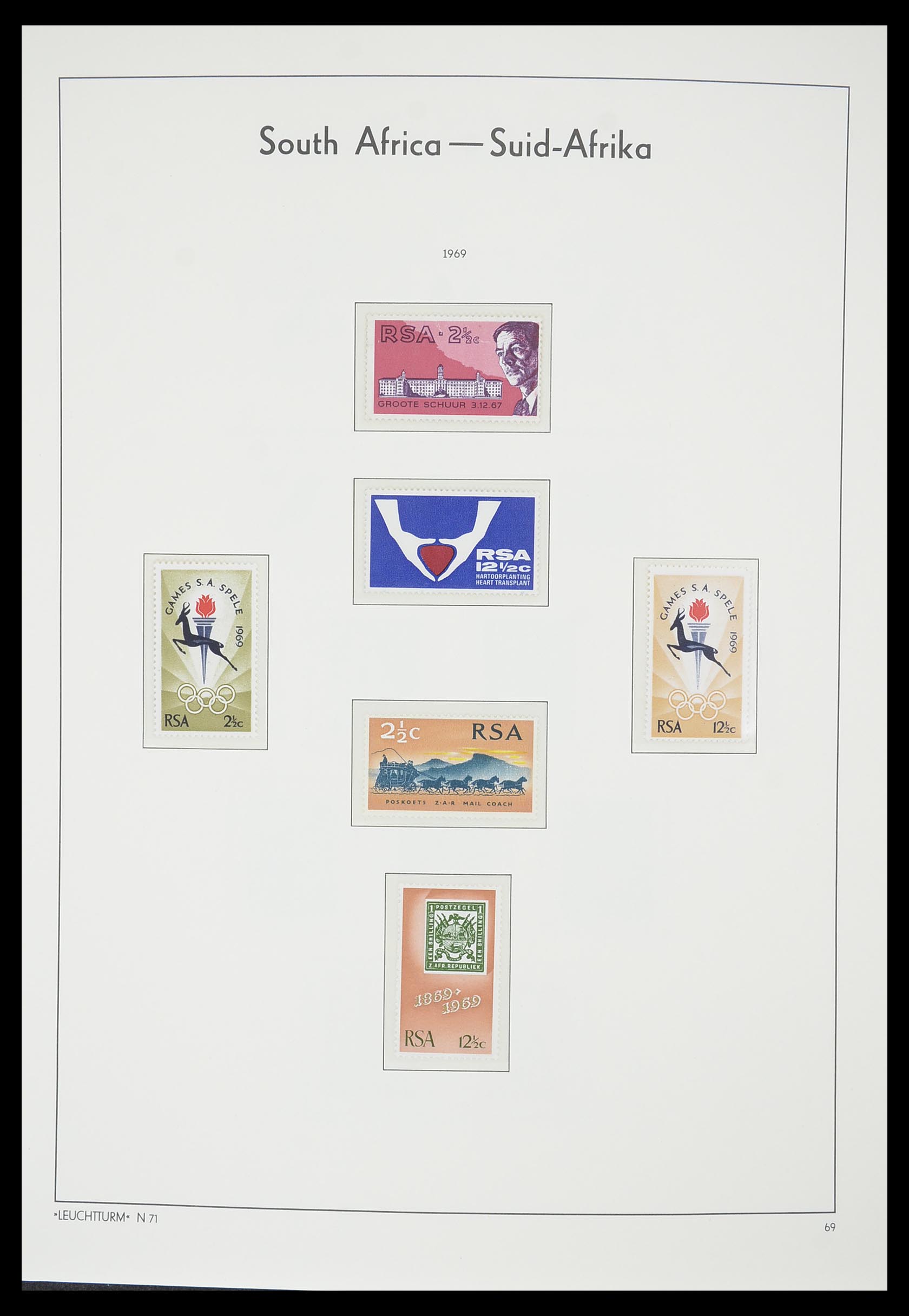 33432 039 - Postzegelverzameling 33432 Zuid Afrika 1910-2001.