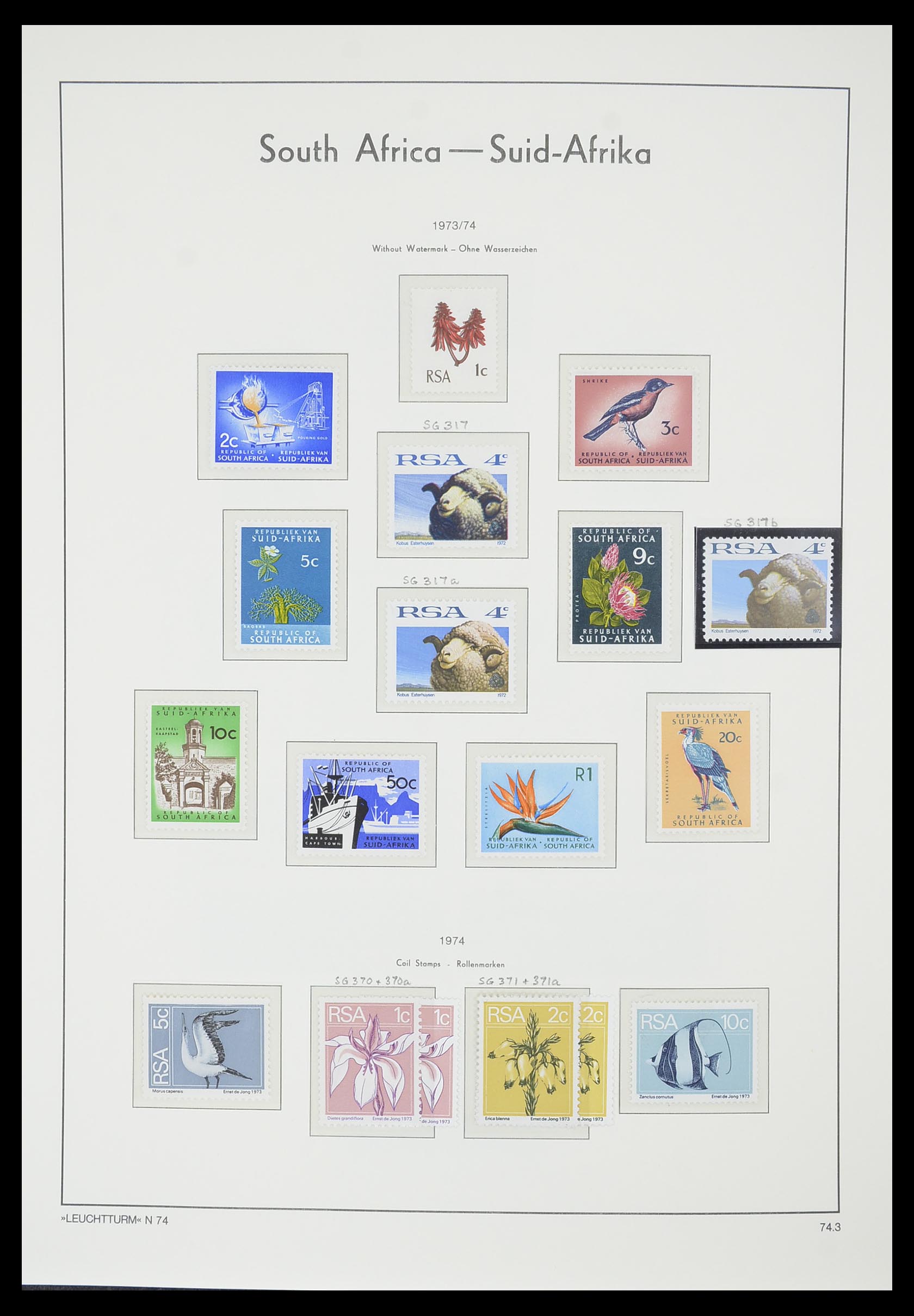 33432 047 - Postzegelverzameling 33432 Zuid Afrika 1910-2001.
