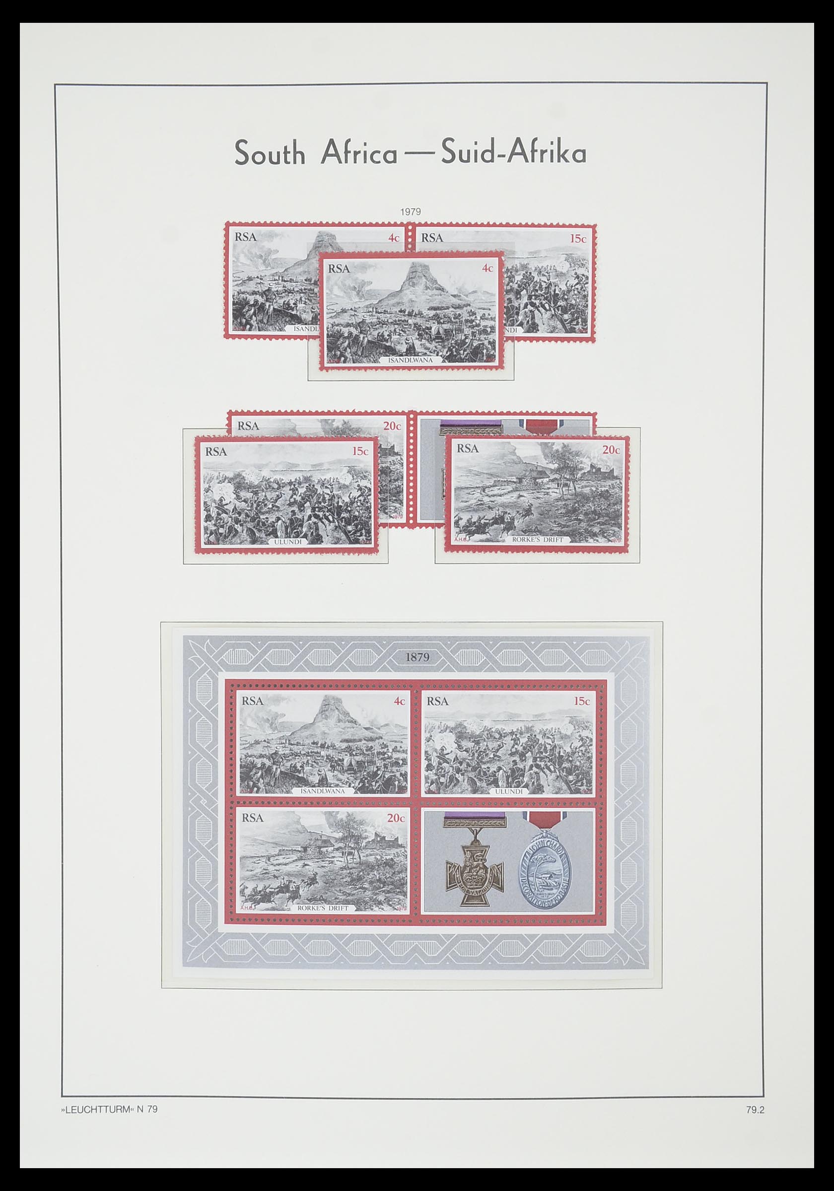 33432 059 - Postzegelverzameling 33432 Zuid Afrika 1910-2001.