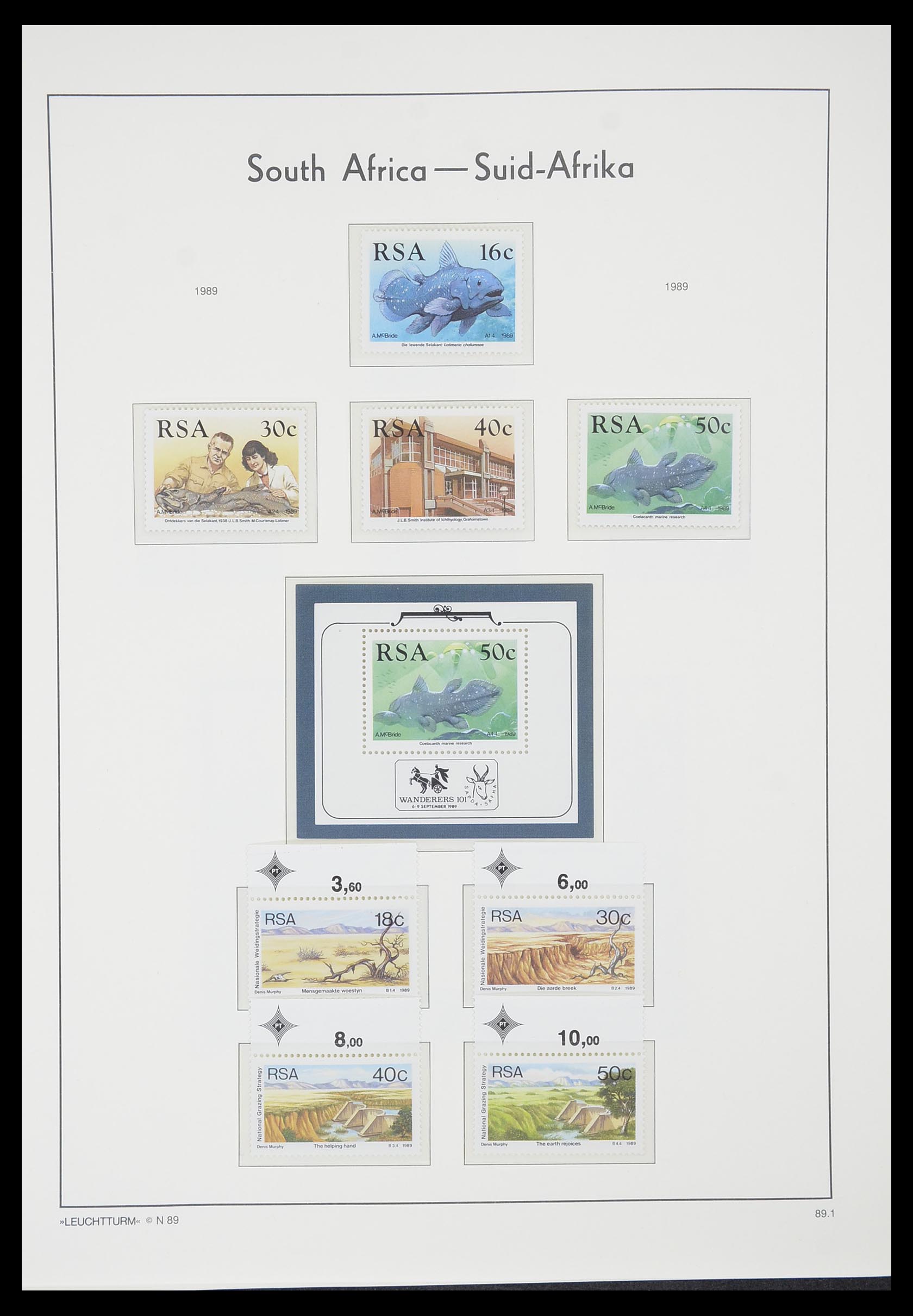 33432 098 - Stamp collection 33432 South Africa 1910-2001.