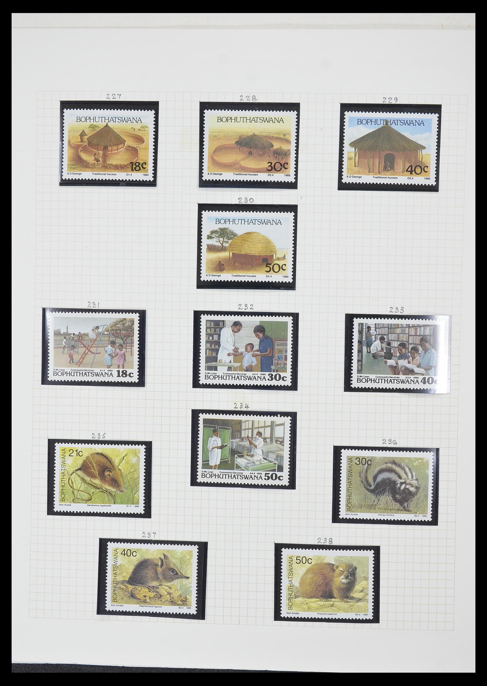 33432 185 - Stamp collection 33432 South Africa 1910-2001.