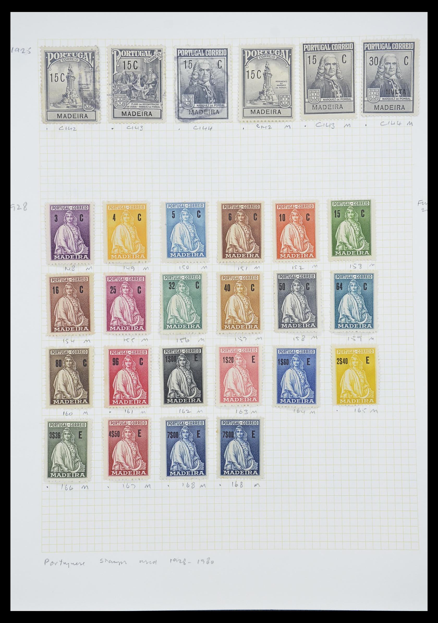 33436 006 - Postzegelverzameling 33436 Madeira 1862-2016.