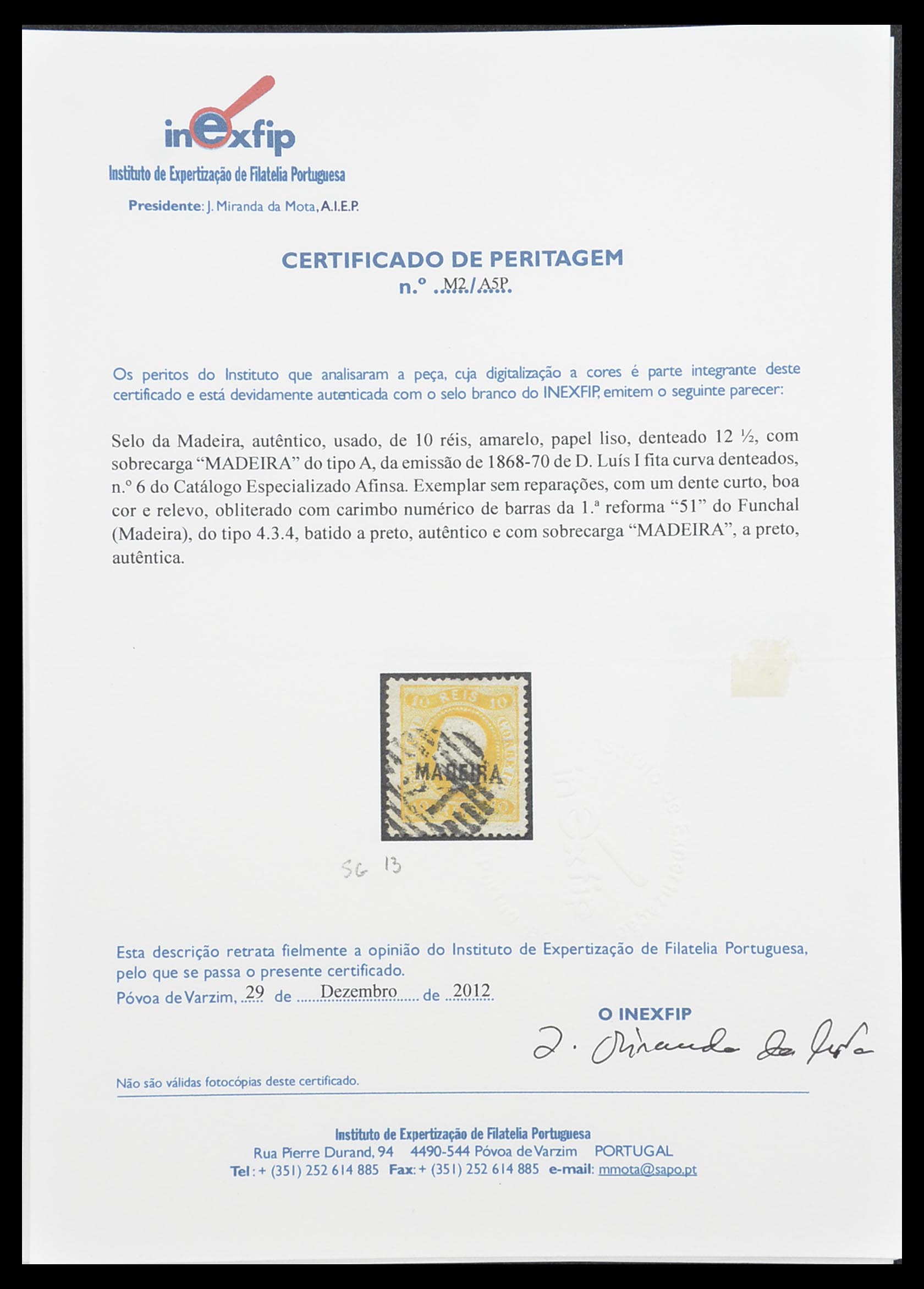 33436 035 - Postzegelverzameling 33436 Madeira 1862-2016.