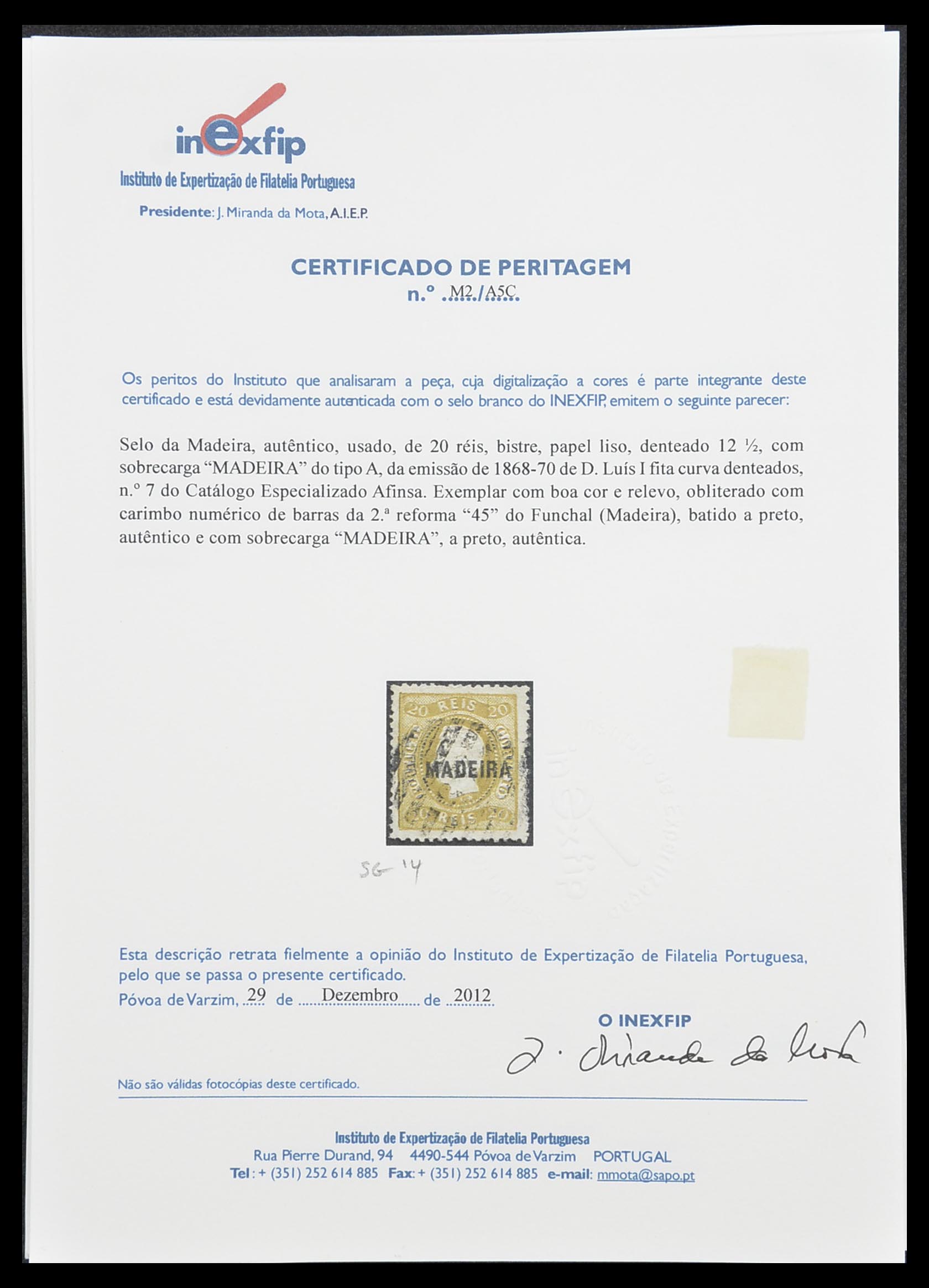 33436 036 - Postzegelverzameling 33436 Madeira 1862-2016.