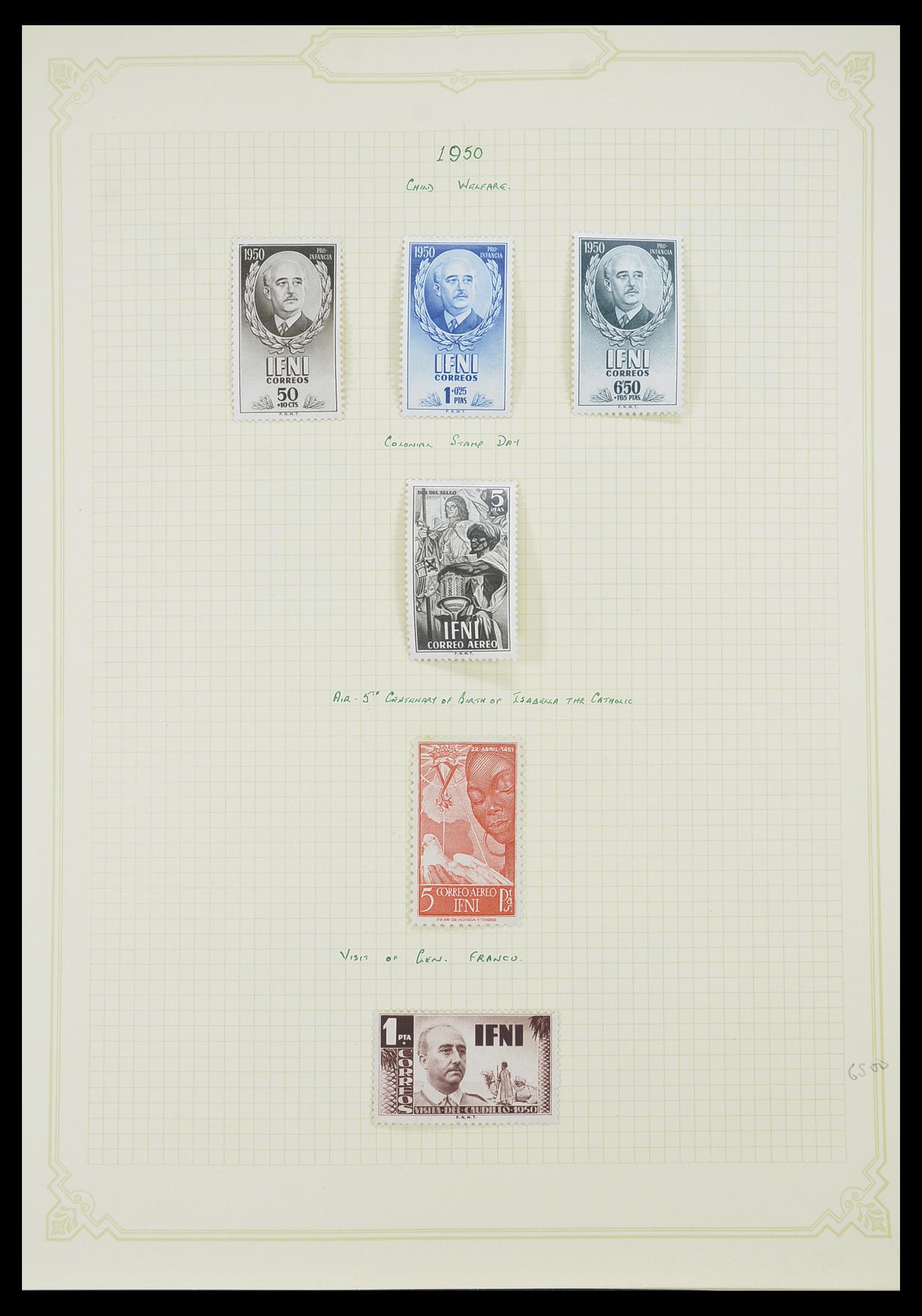 33437 005 - Postzegelverzameling 33437 Spaanse koloniën 1894-1967.