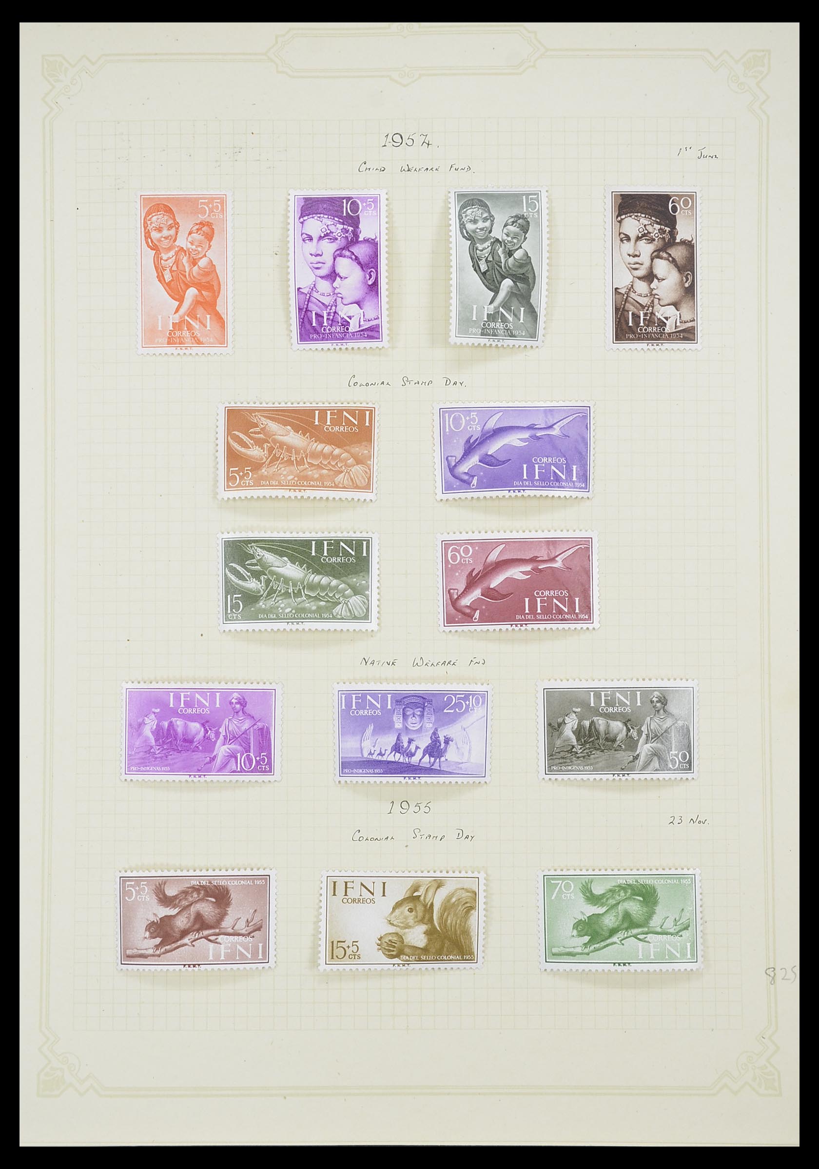 33437 010 - Postzegelverzameling 33437 Spaanse koloniën 1894-1967.