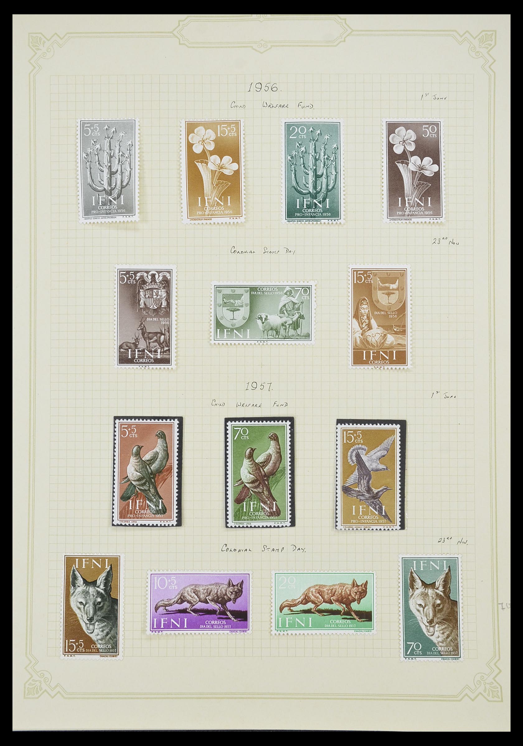 33437 011 - Postzegelverzameling 33437 Spaanse koloniën 1894-1967.