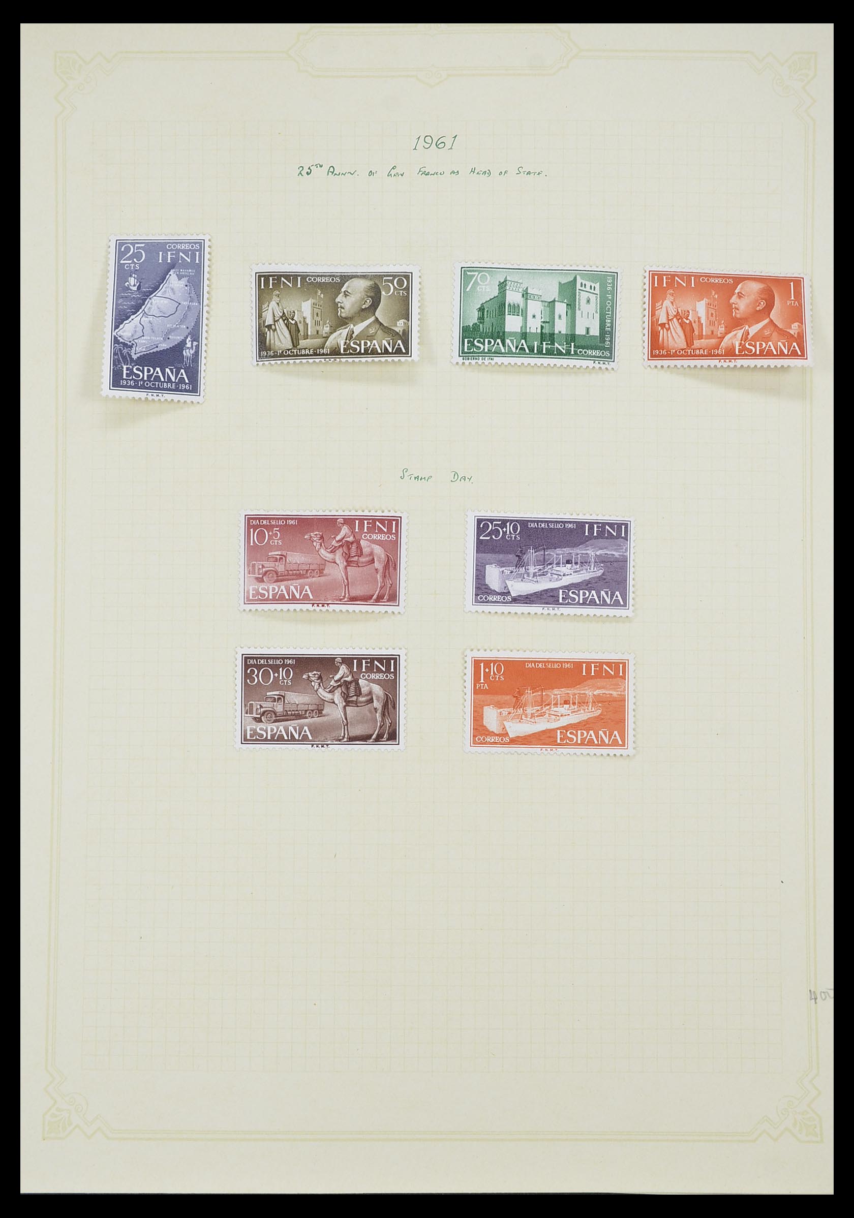 33437 015 - Postzegelverzameling 33437 Spaanse koloniën 1894-1967.