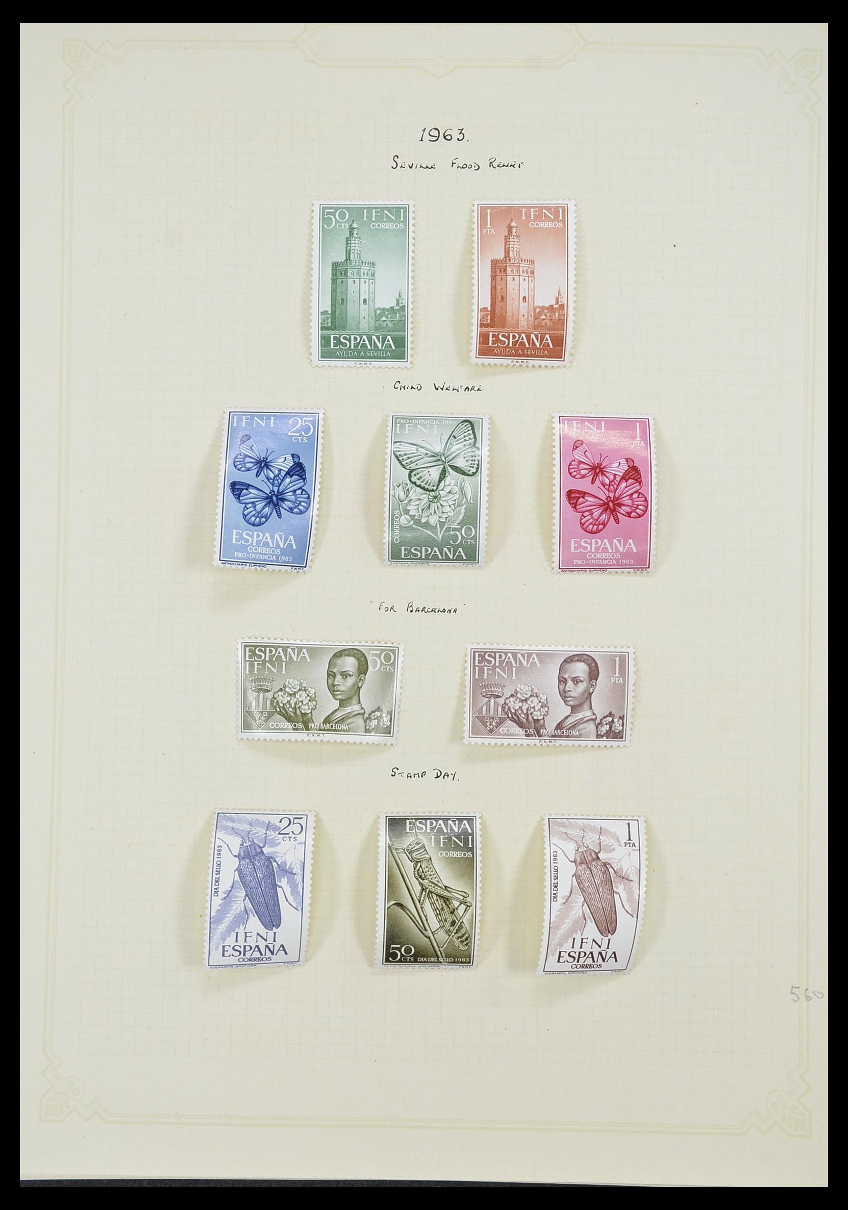 33437 017 - Postzegelverzameling 33437 Spaanse koloniën 1894-1967.
