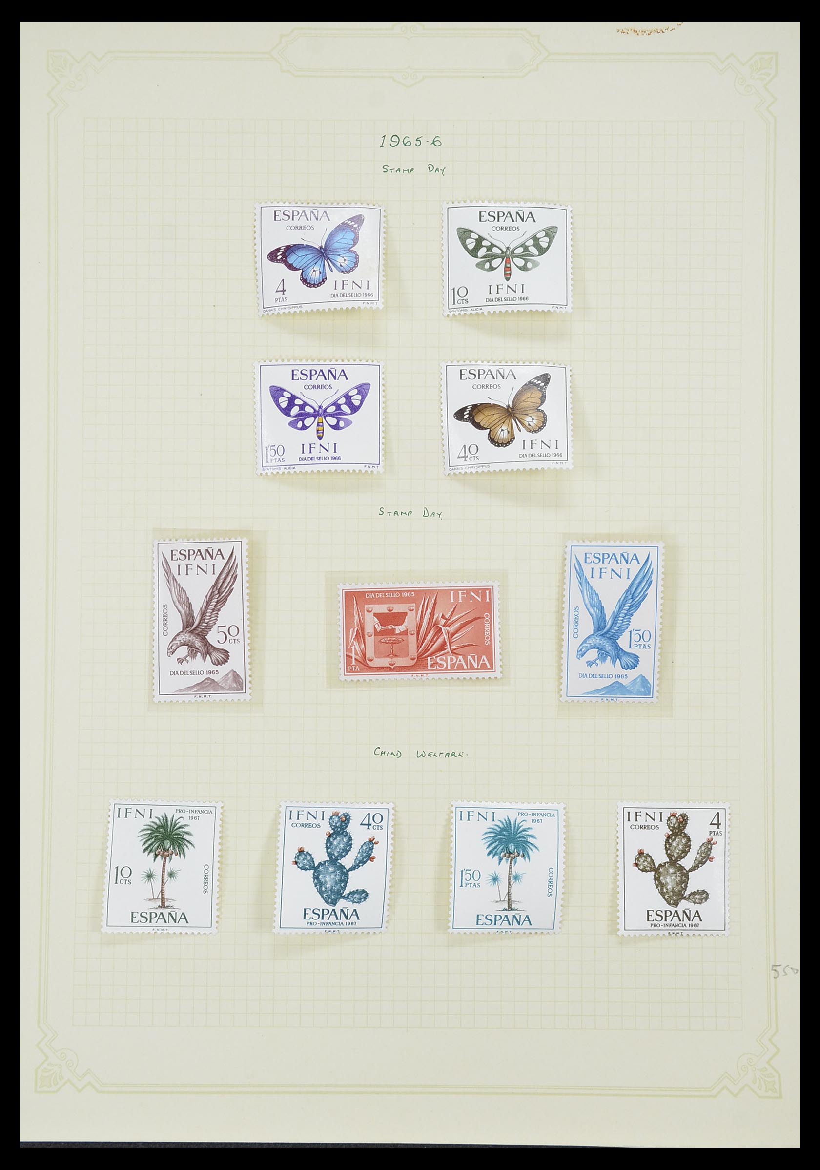 33437 020 - Postzegelverzameling 33437 Spaanse koloniën 1894-1967.