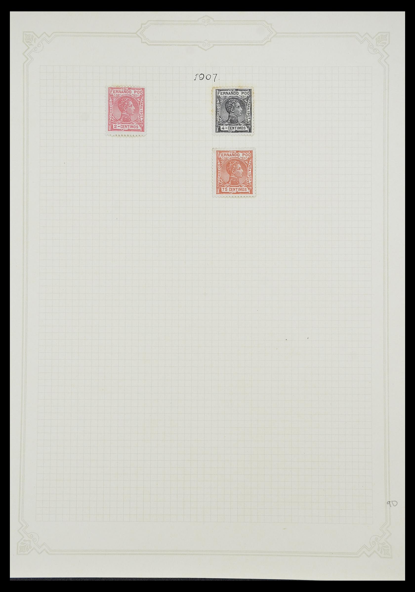 33437 026 - Postzegelverzameling 33437 Spaanse koloniën 1894-1967.