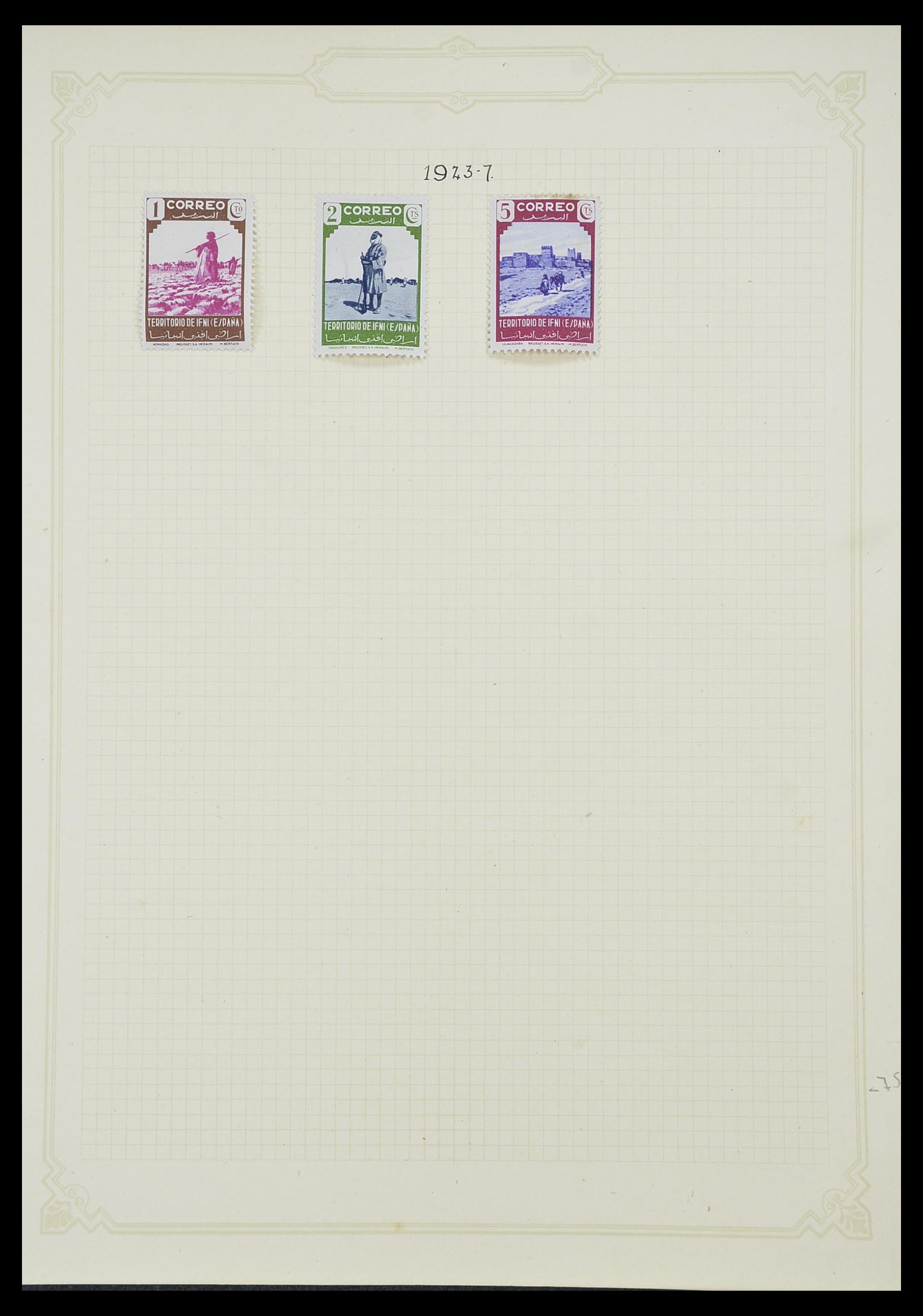 33437 028 - Postzegelverzameling 33437 Spaanse koloniën 1894-1967.