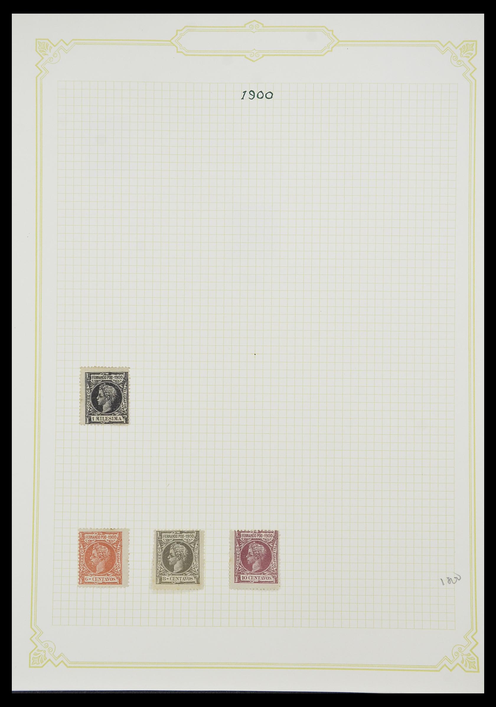 33437 032 - Postzegelverzameling 33437 Spaanse koloniën 1894-1967.