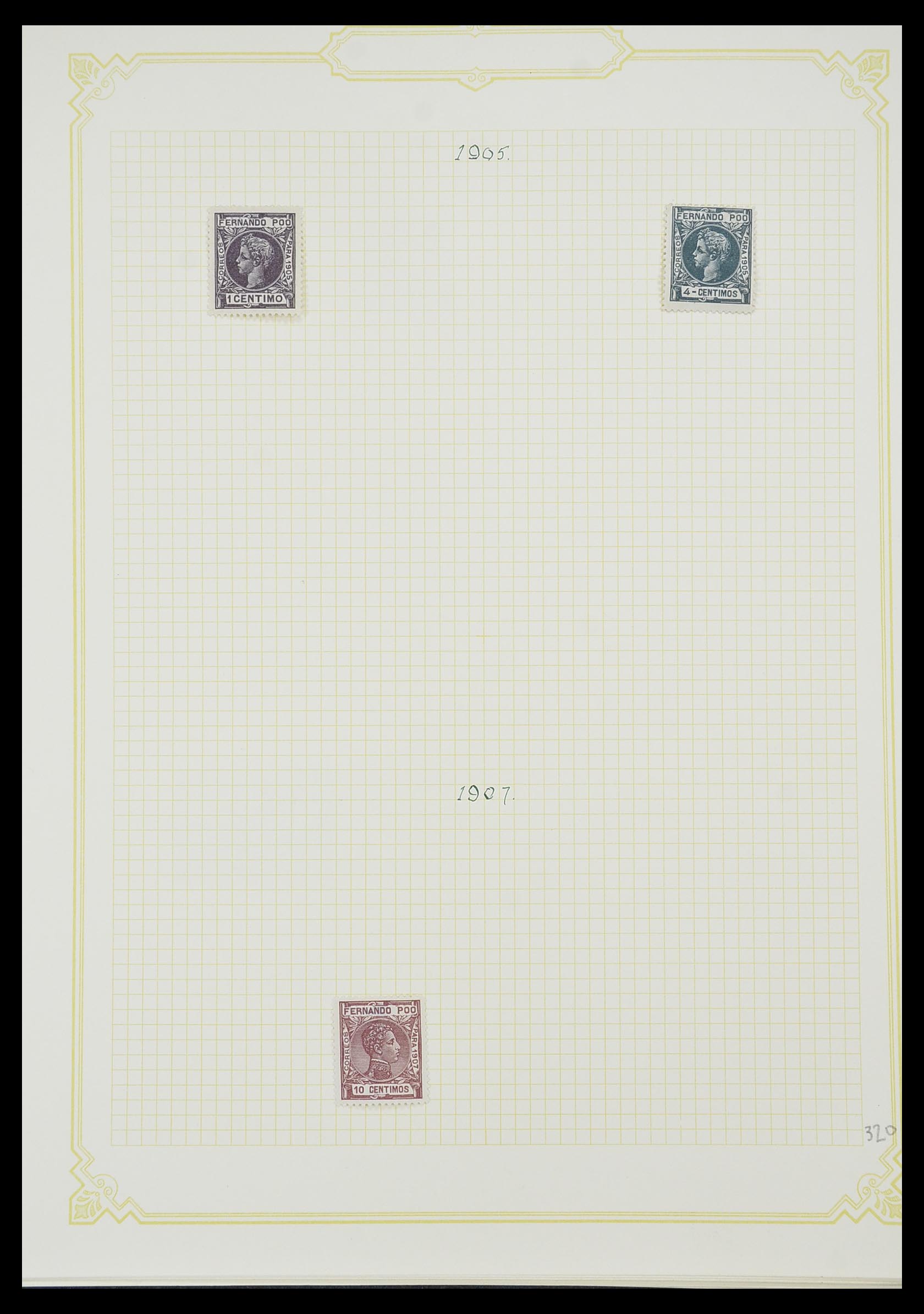 33437 034 - Postzegelverzameling 33437 Spaanse koloniën 1894-1967.