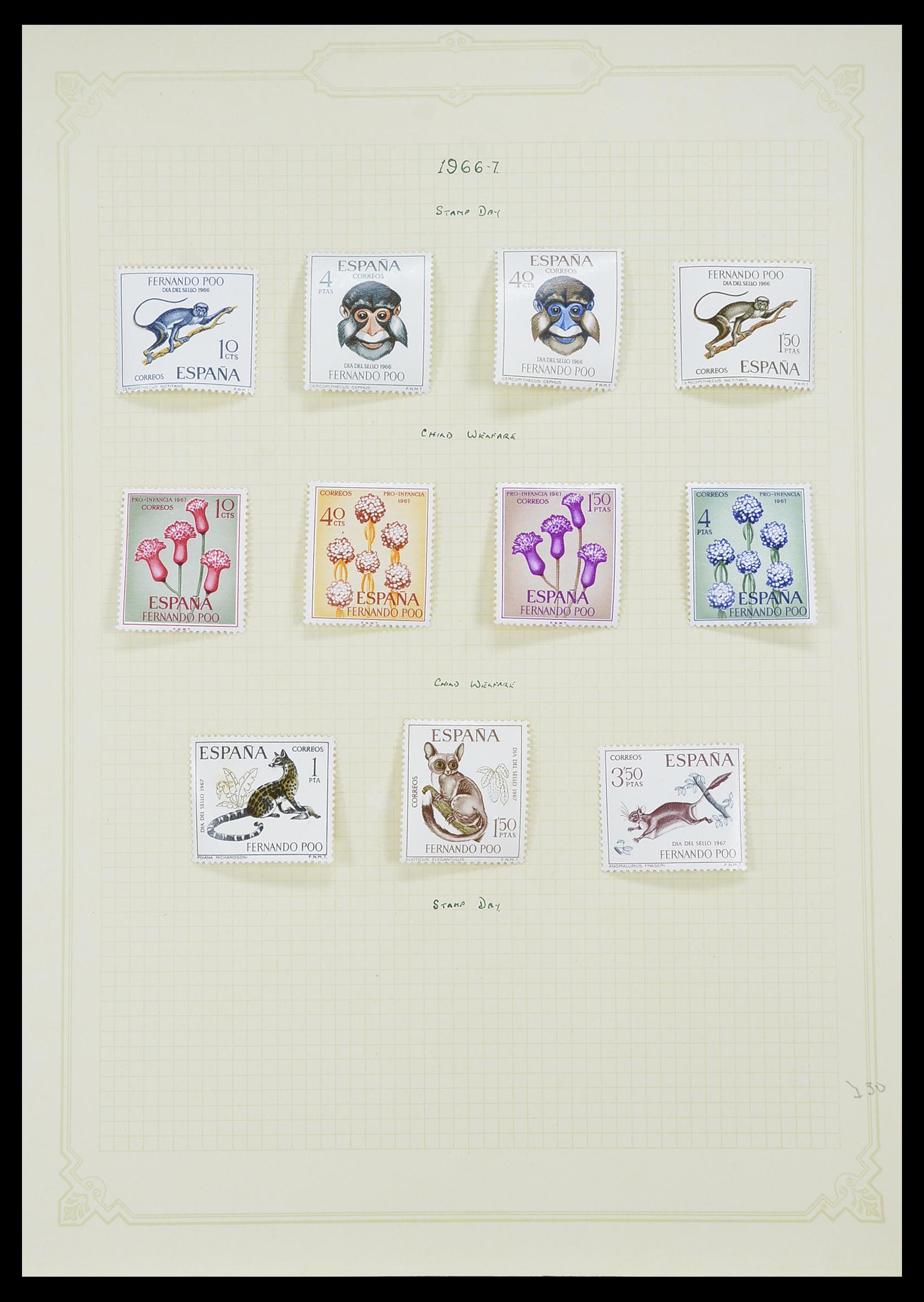 33437 044 - Postzegelverzameling 33437 Spaanse koloniën 1894-1967.
