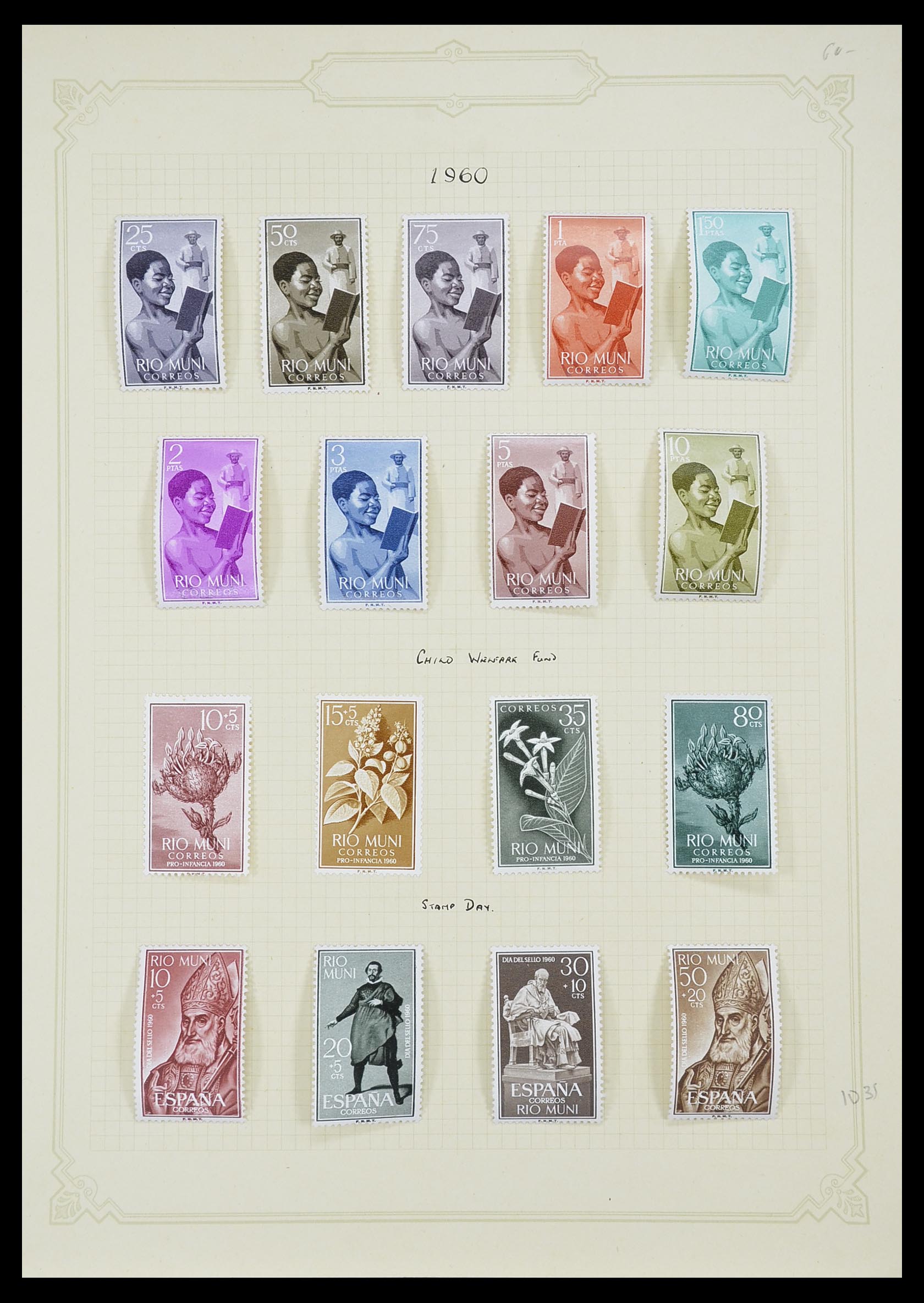 33437 046 - Postzegelverzameling 33437 Spaanse koloniën 1894-1967.
