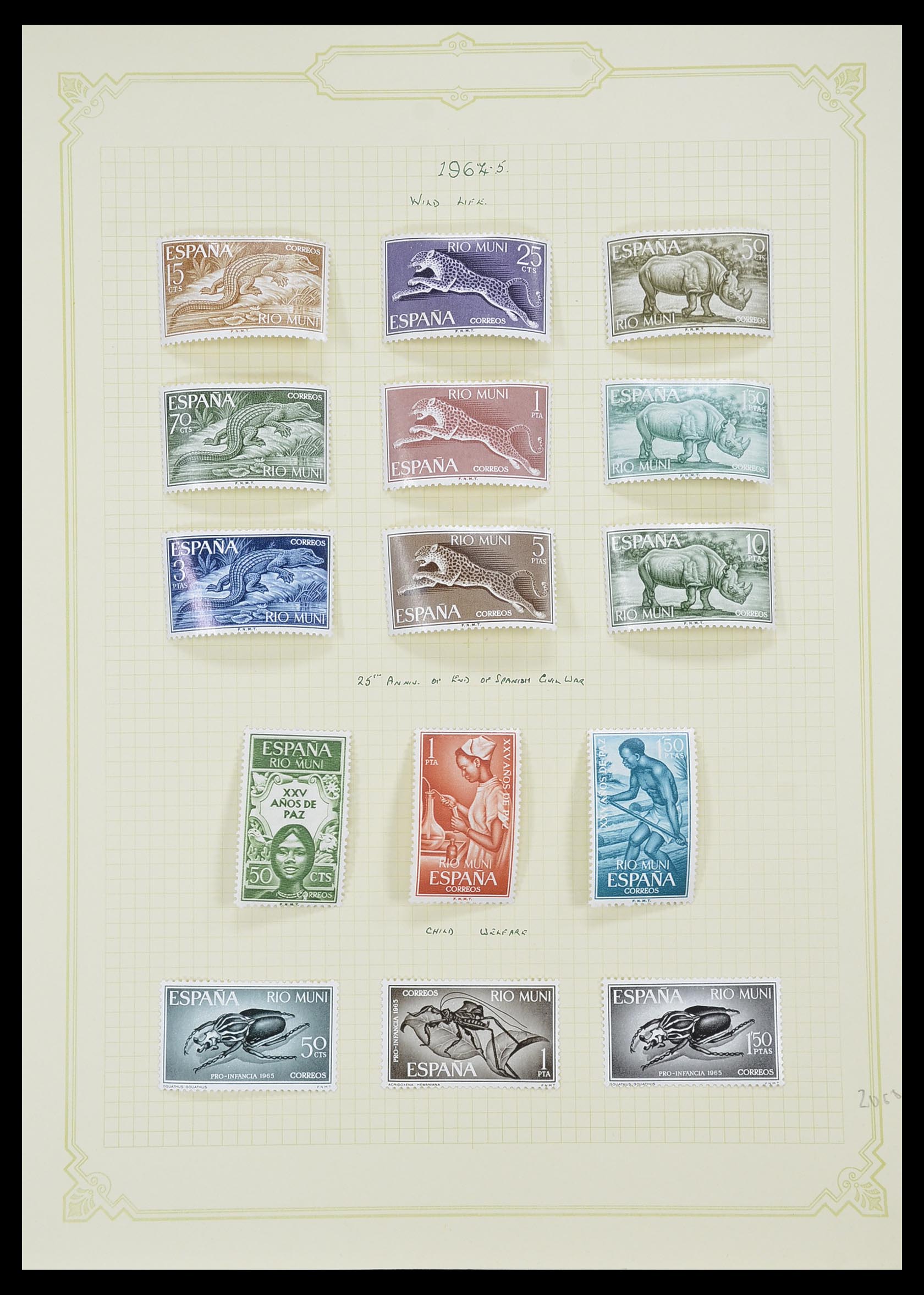 33437 050 - Stamp collection 33437 Spanish colonies 1894-1967.