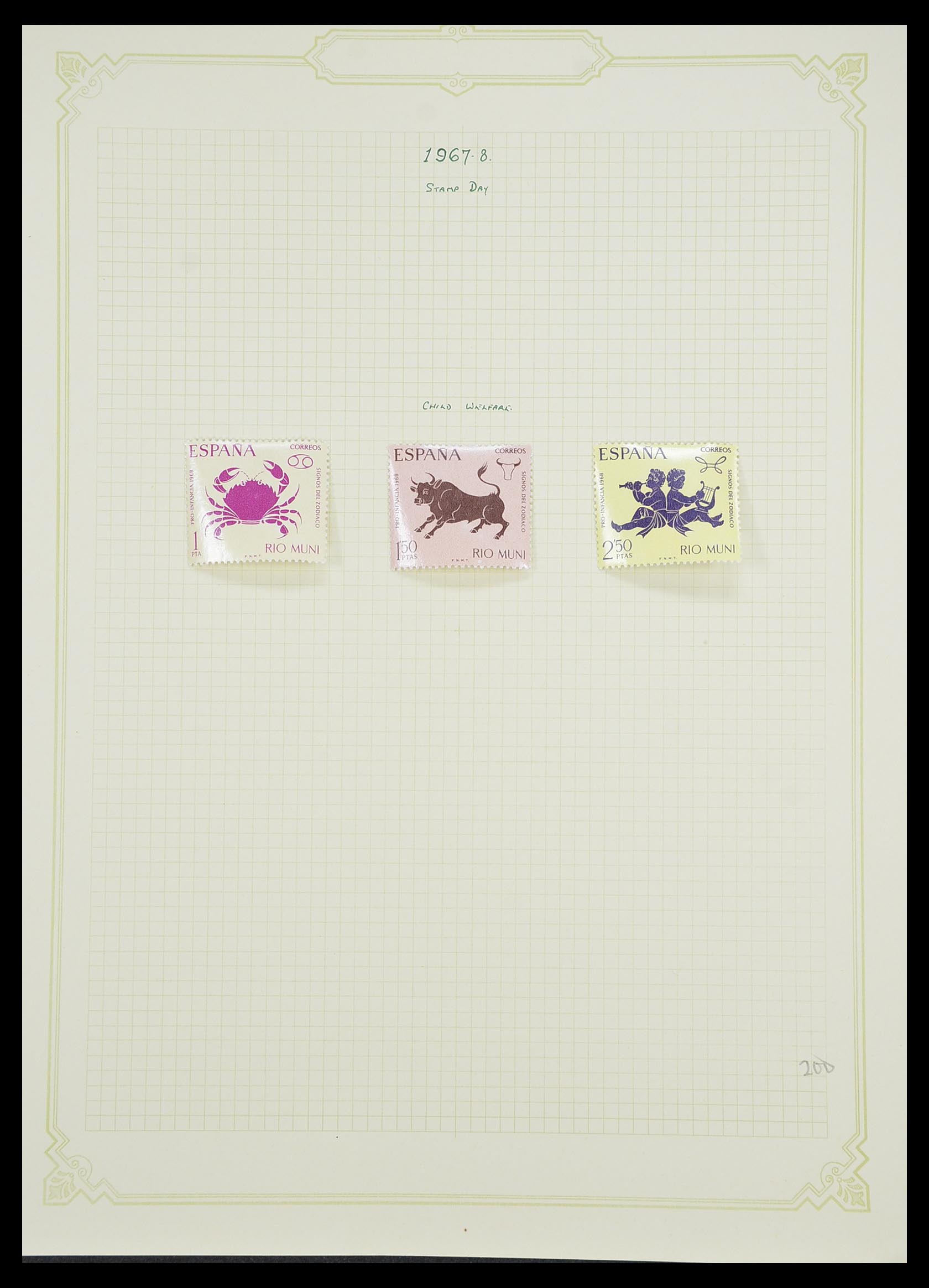 33437 053 - Postzegelverzameling 33437 Spaanse koloniën 1894-1967.